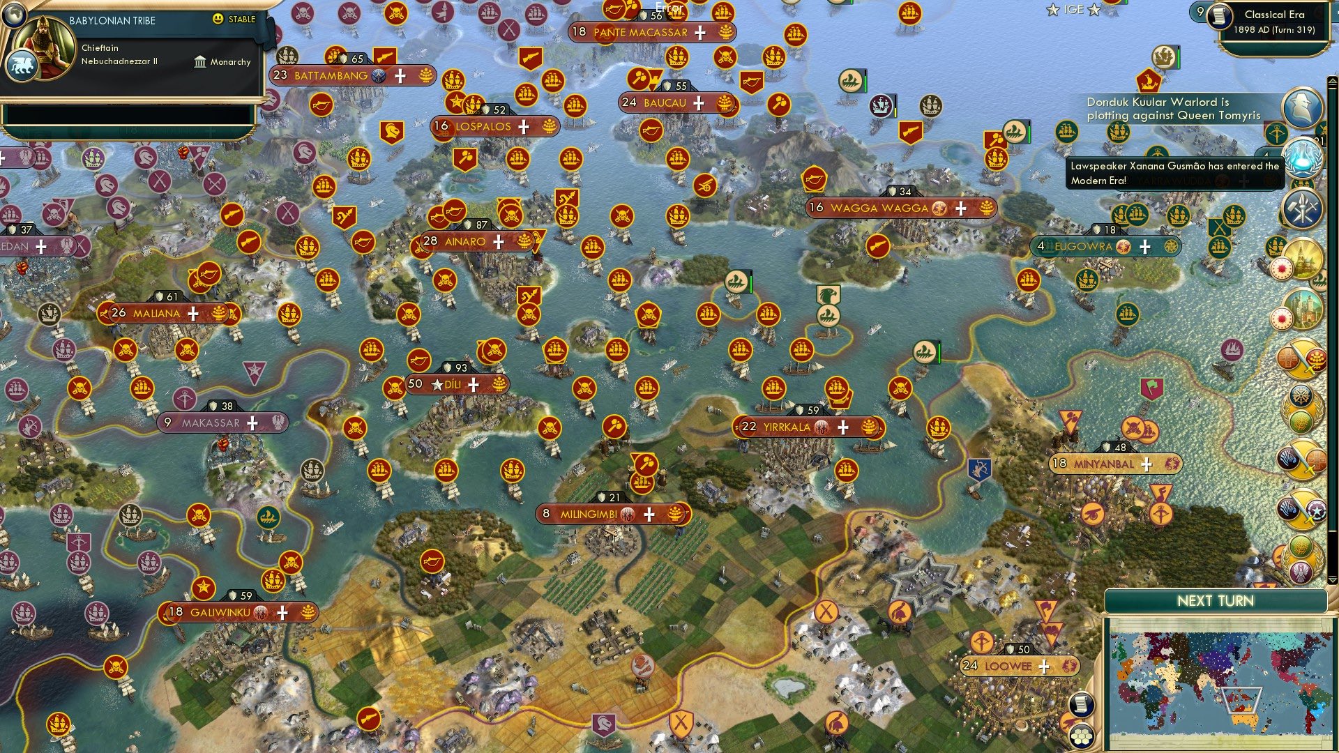 CBR In-Game Screenshot of Timor-Moderno