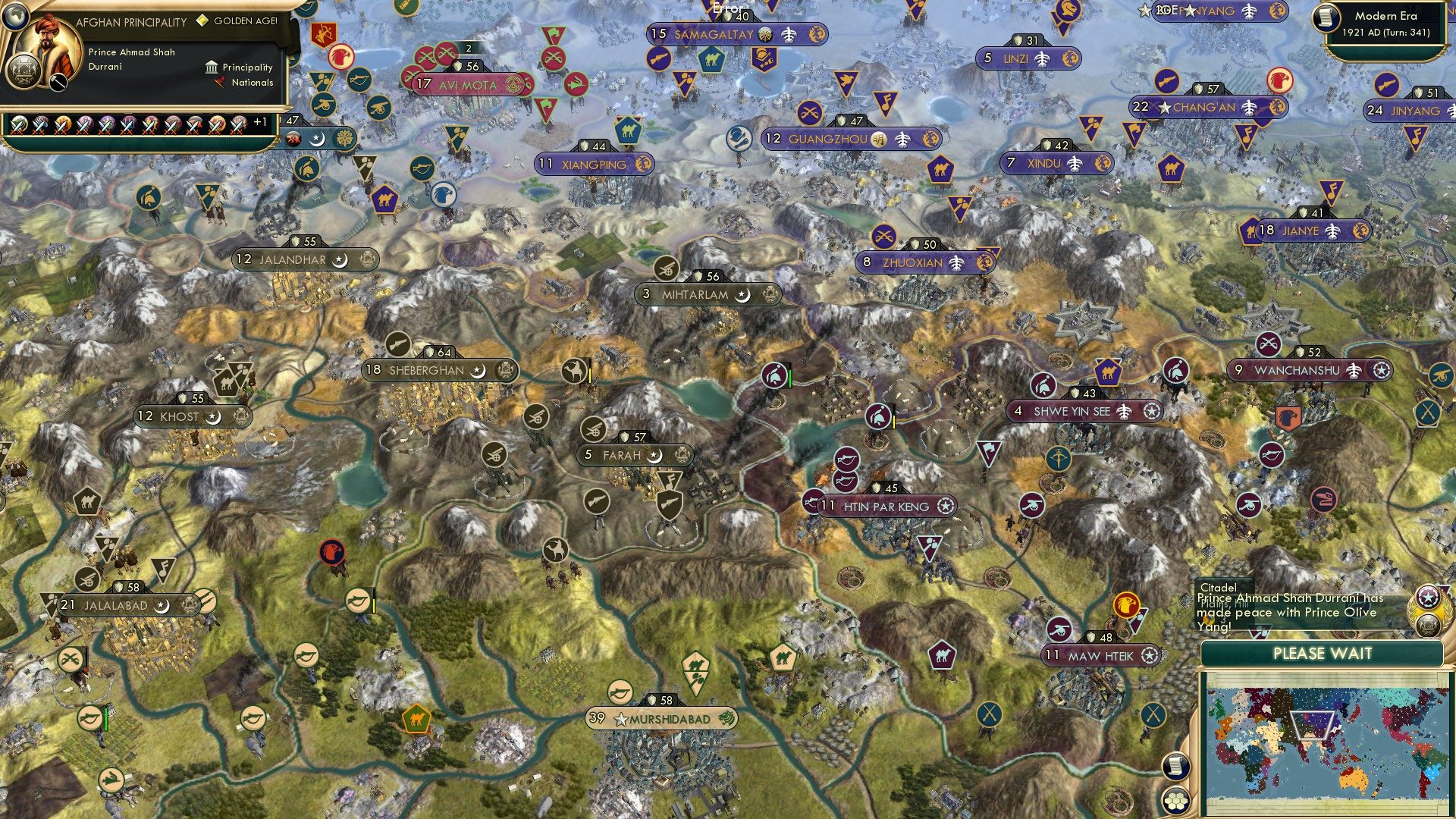 CBR In-Game Screenshot of Restoration of Relations