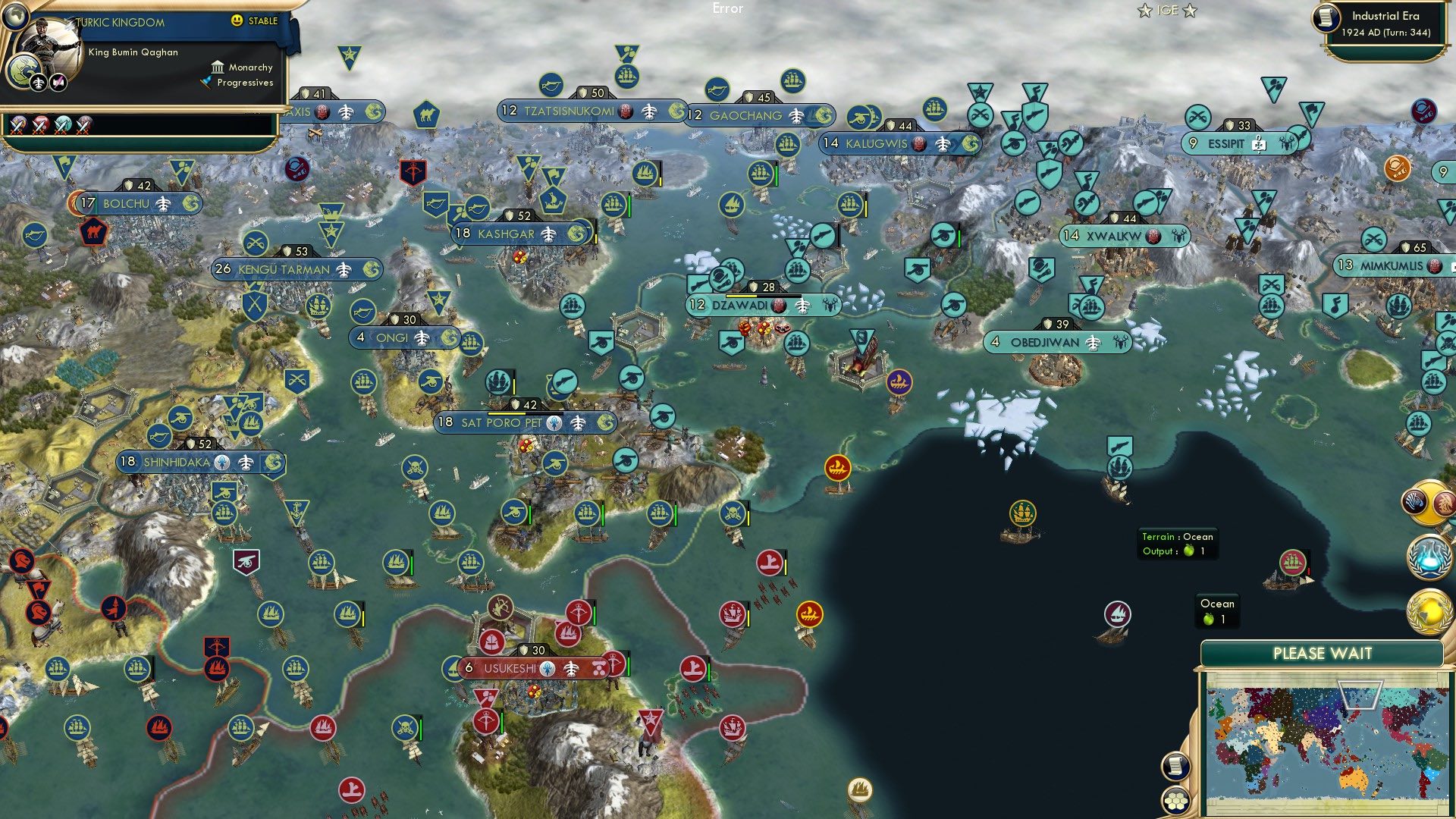 CBR In-Game Screenshot of New AIs in Ainu lands