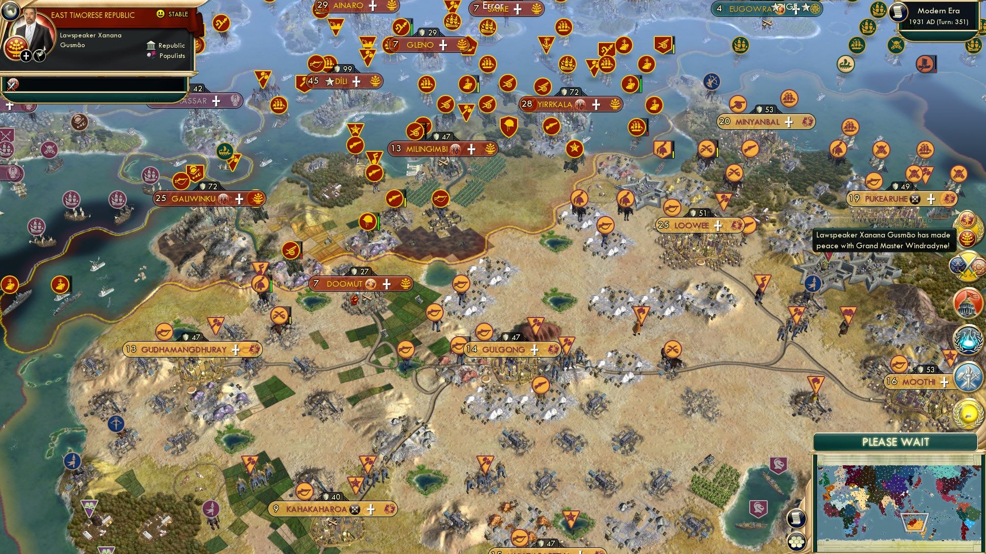 CBR In-Game Screenshot of A Good Strategist Wins War With No Casualties