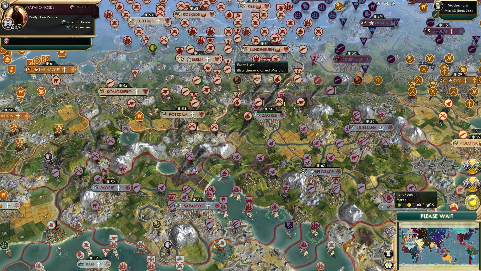 CBR In-Game Screenshot of The Lizst of Priorities