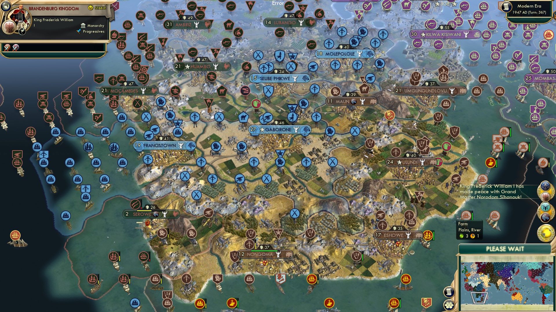 CBR In-Game Screenshot of Trouble at the Cape