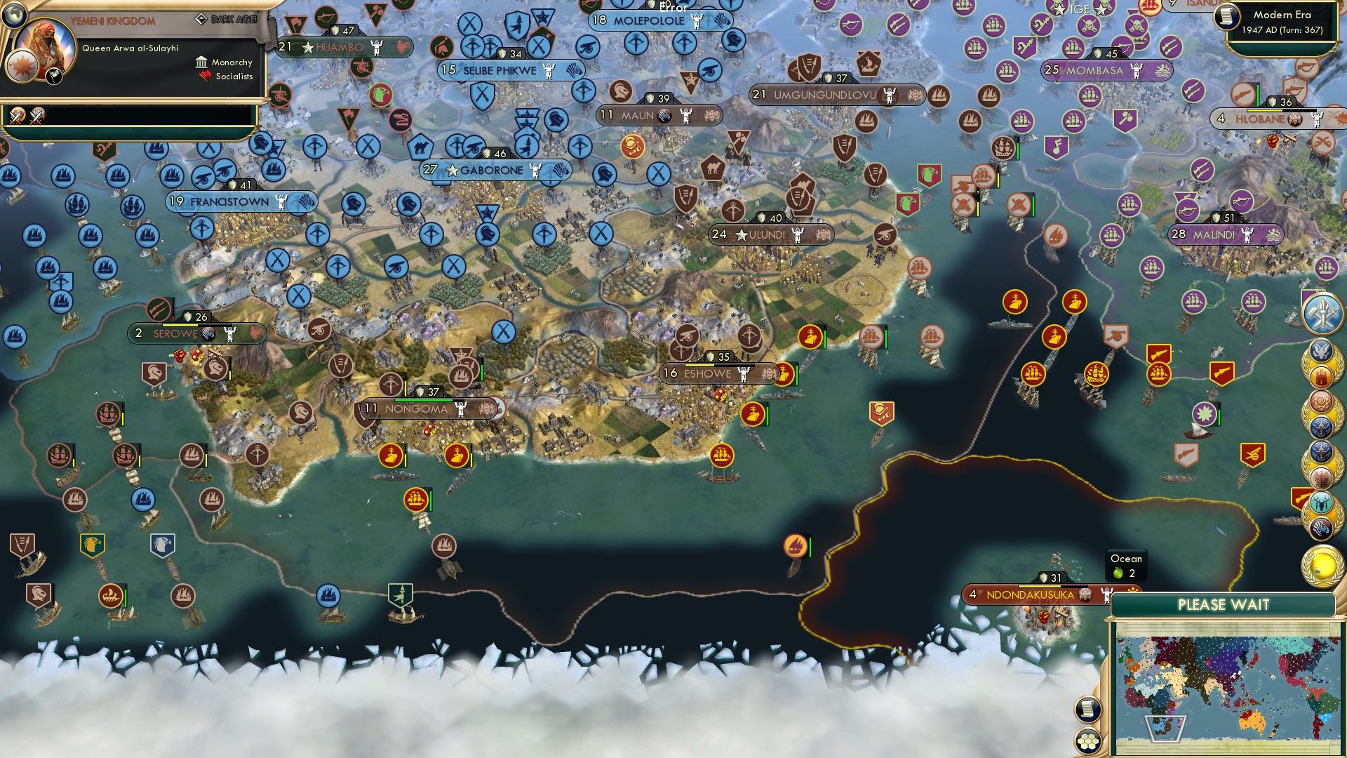 CBR In-Game Screenshot of Showing Eshowe