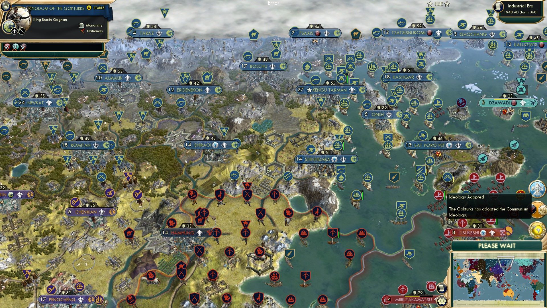 CBR In-Game Screenshot of Two Red Turks