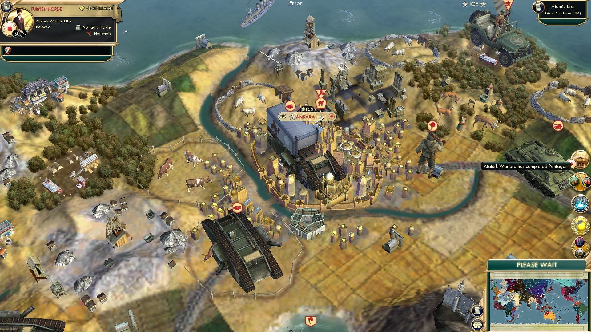 CBR In-Game Screenshot of Ataturk’s Star