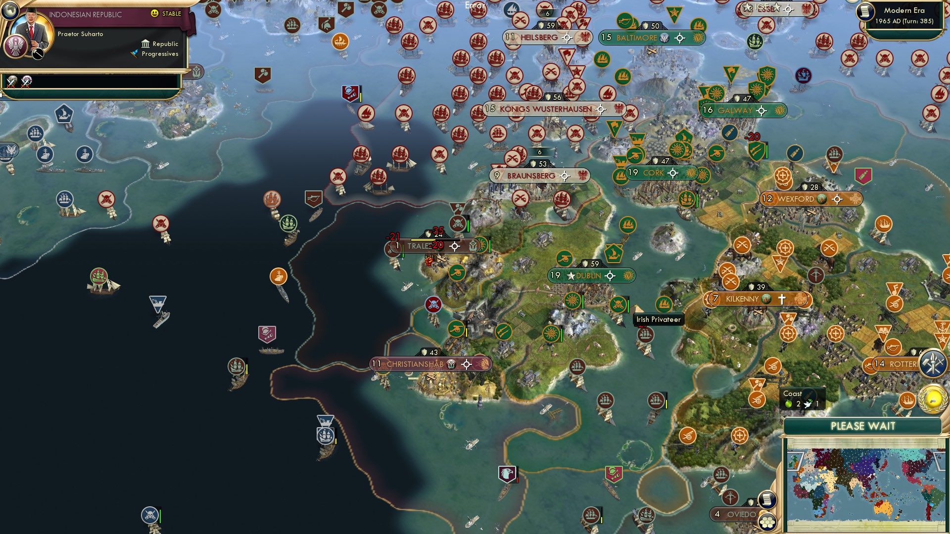 CBR In-Game Screenshot of Tralee-ing Behind