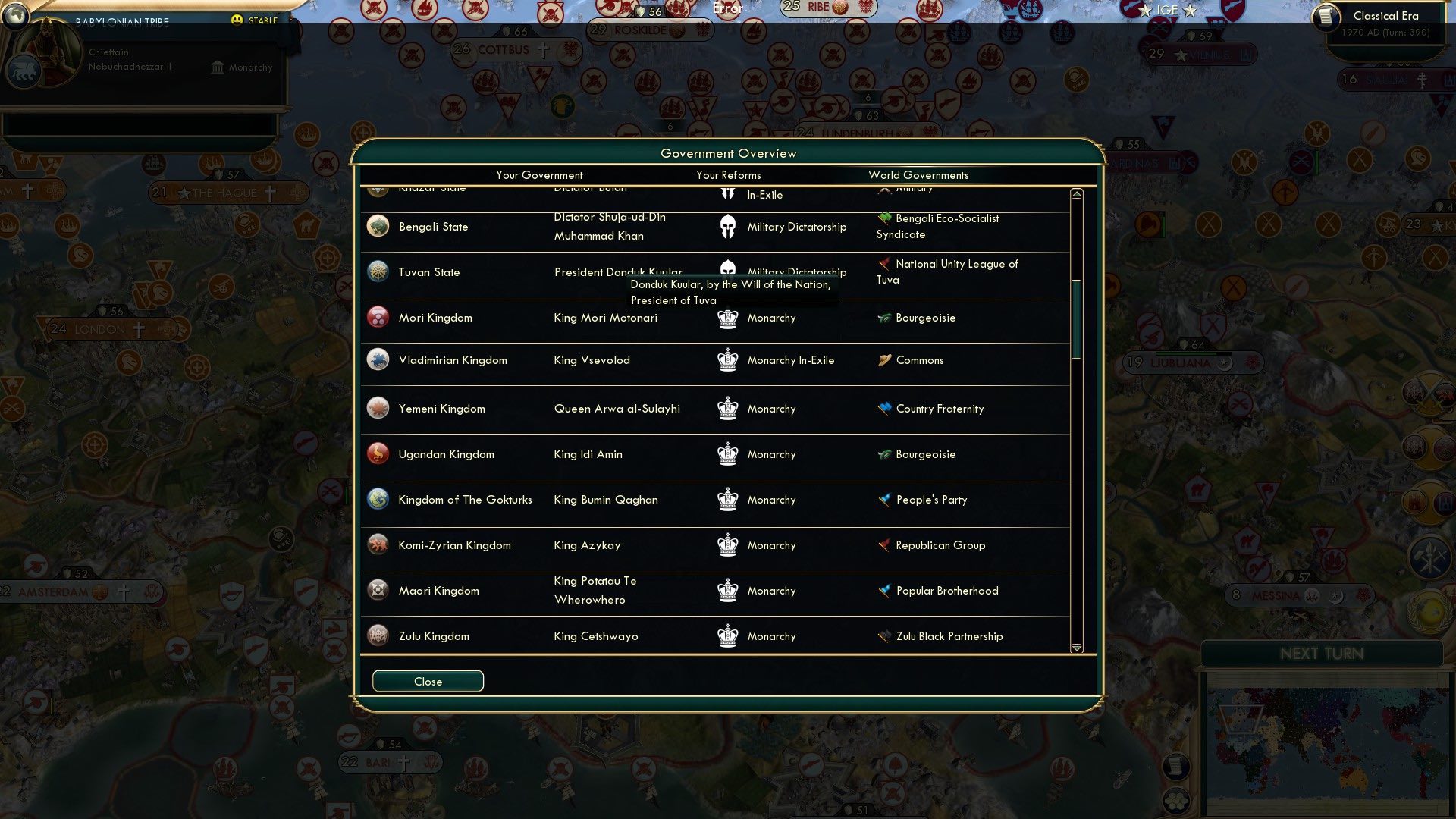 CBR In-Game Screenshot of Kings and Conquerors