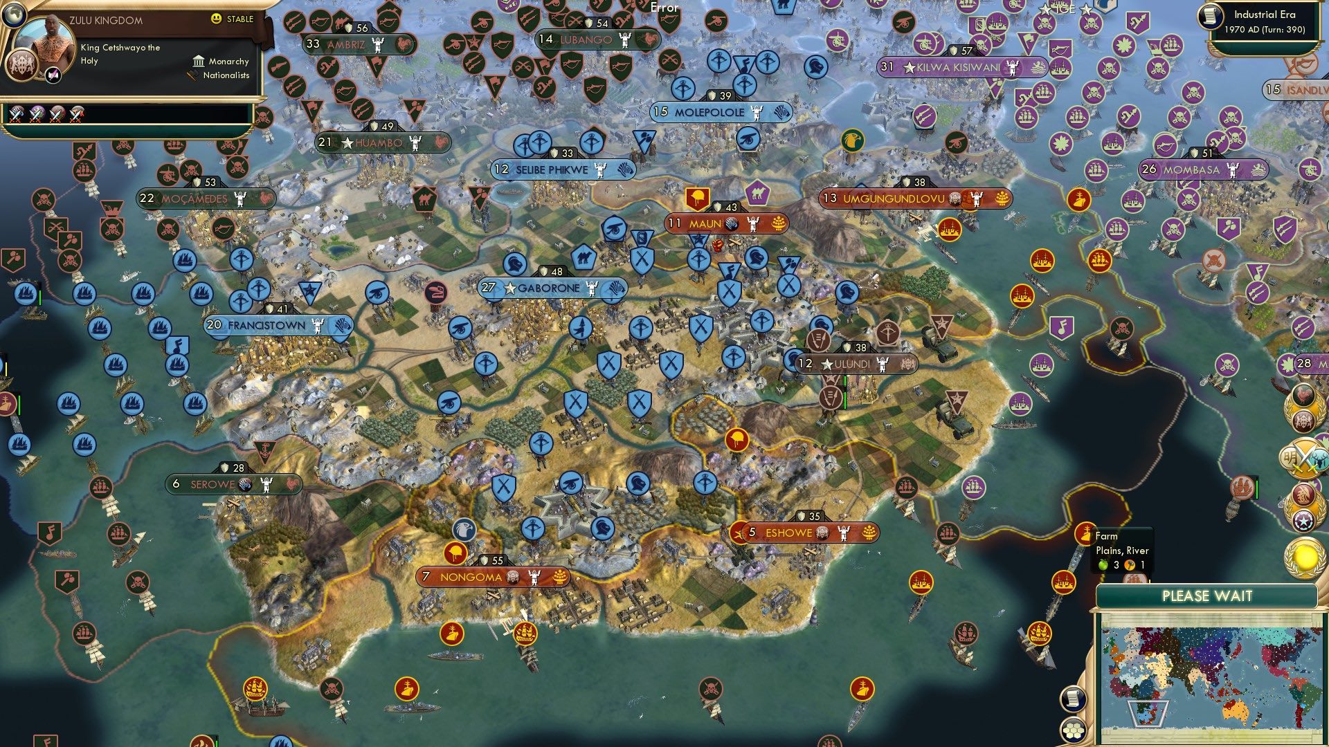 CBR In-Game Screenshot of Botswanna Go