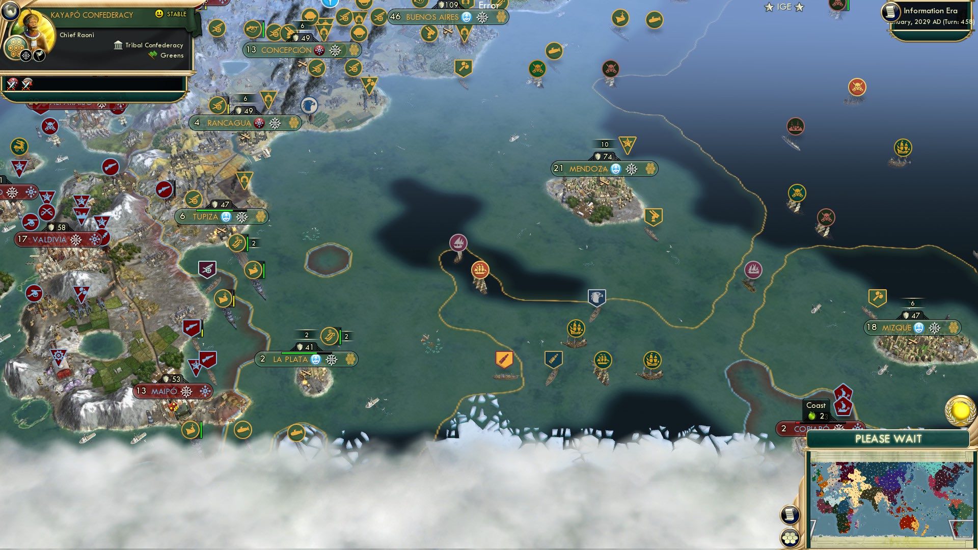 CBR In-Game Screenshot of Marching Through South Georgia