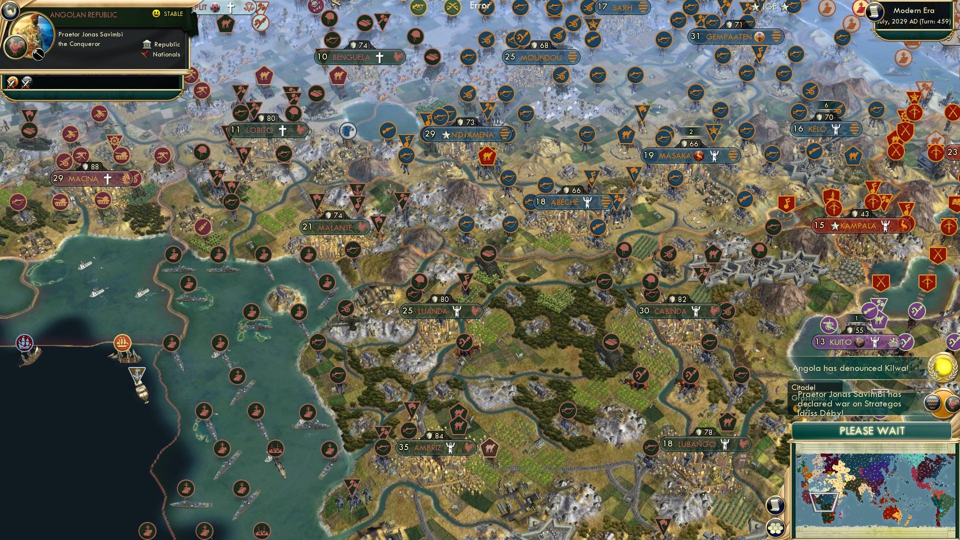 CBR In-Game Screenshot of The Virgin Chad vs. the Chad Angola