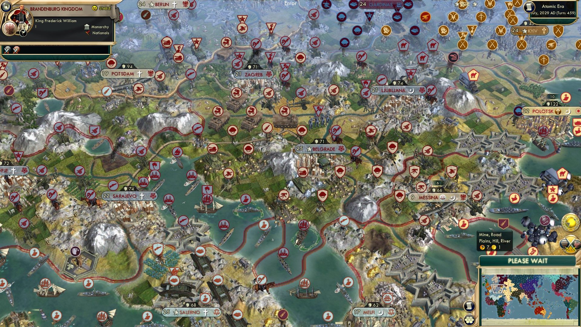CBR In-Game Screenshot of The Continuation of Austria by Other Means