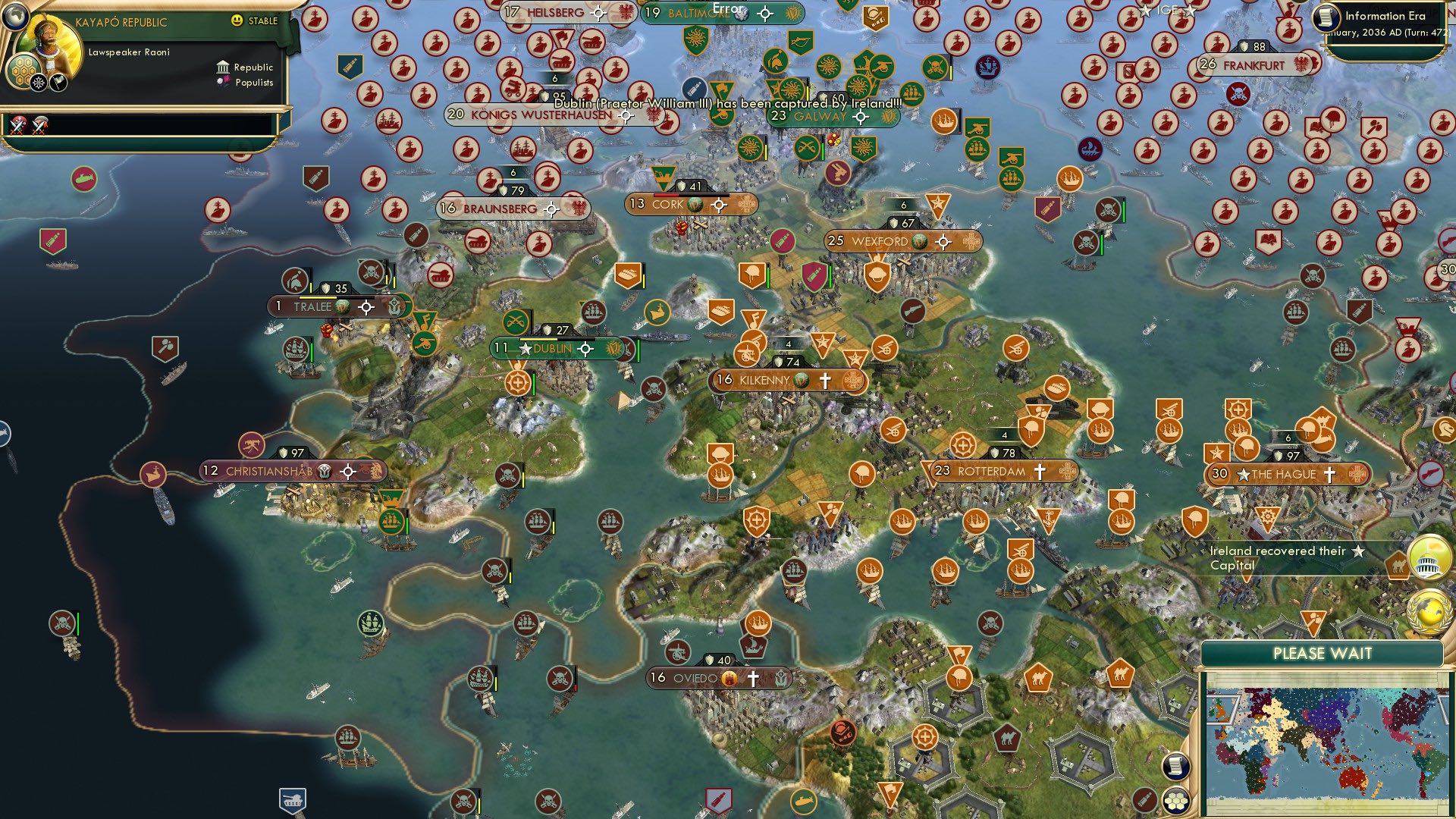 CBR In-Game Screenshot of Greenlandia’s Huns with their Naval Guns