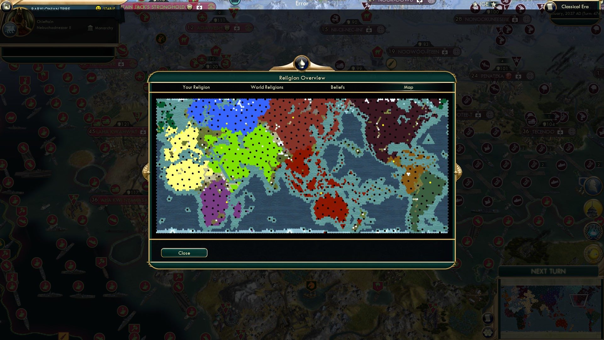 CBR In-Game Screenshot of You could Make a Religion Out of This