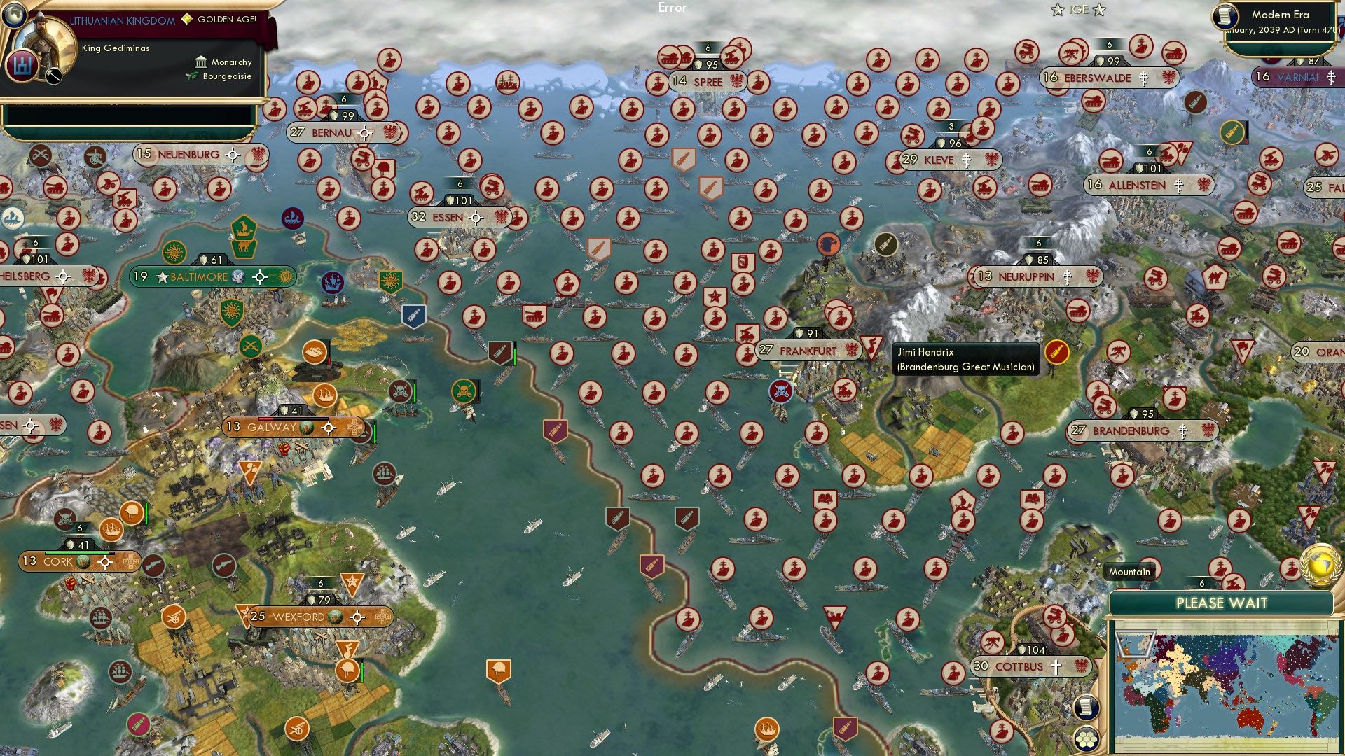 CBR In-Game Screenshot of Fredrick William’s Lonely Hearts Club Band