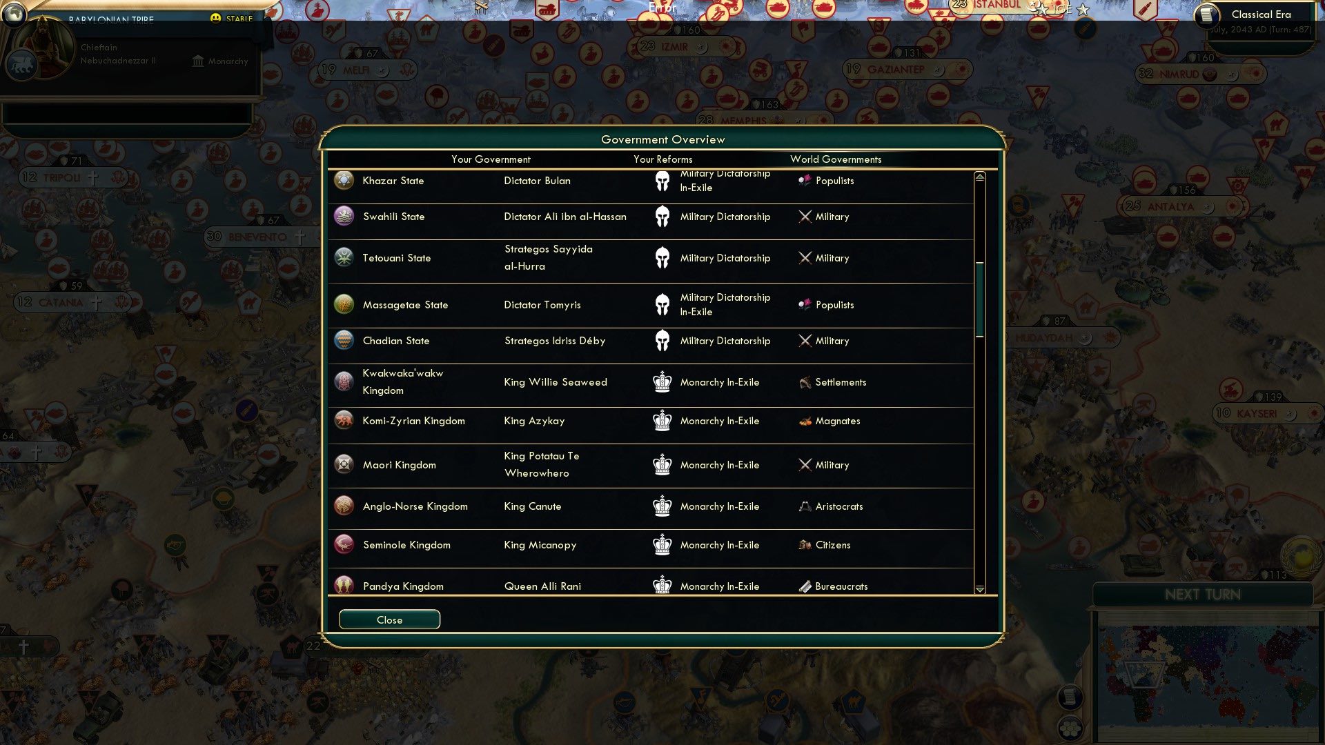 CBR In-Game Screenshot of Kings of No One