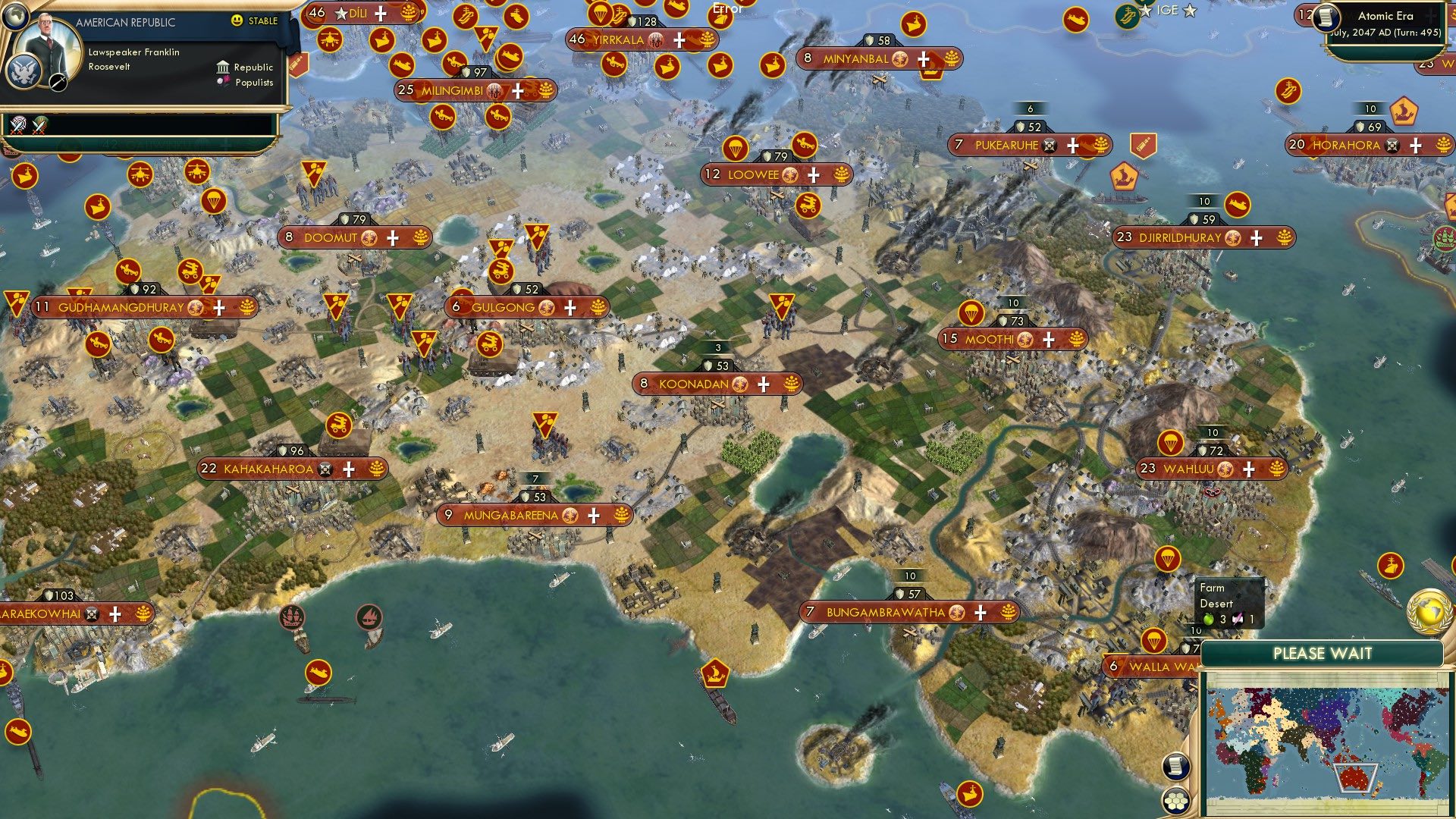 CBR In-Game Screenshot of Red Down Under