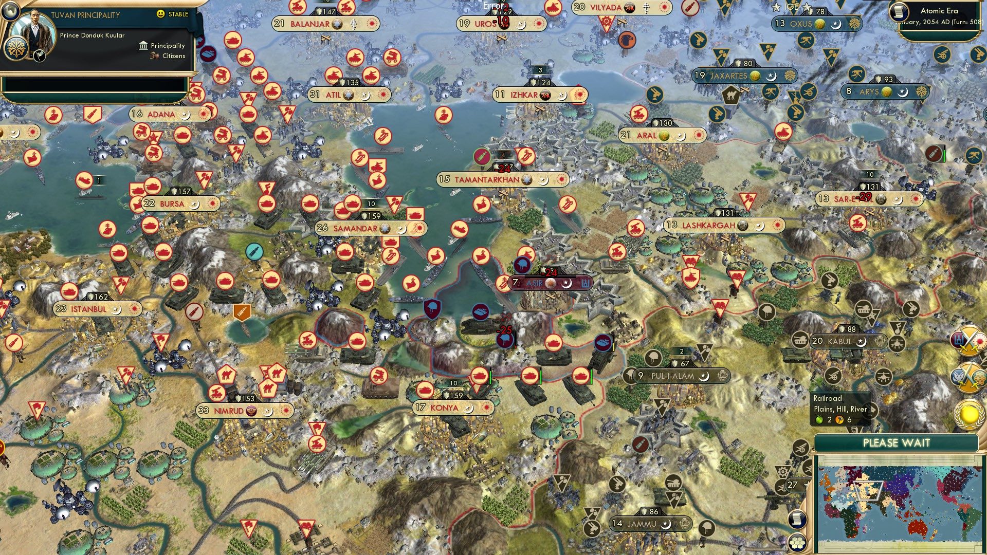 CBR In-Game Screenshot of Lithuania Cannot Into Exclave