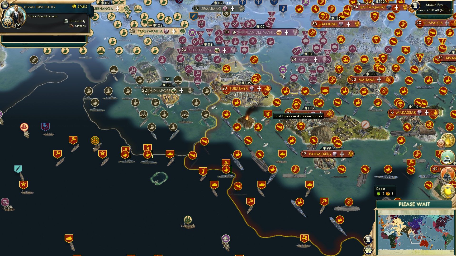 CBR In-Game Screenshot of Cruising the Timorese Seas