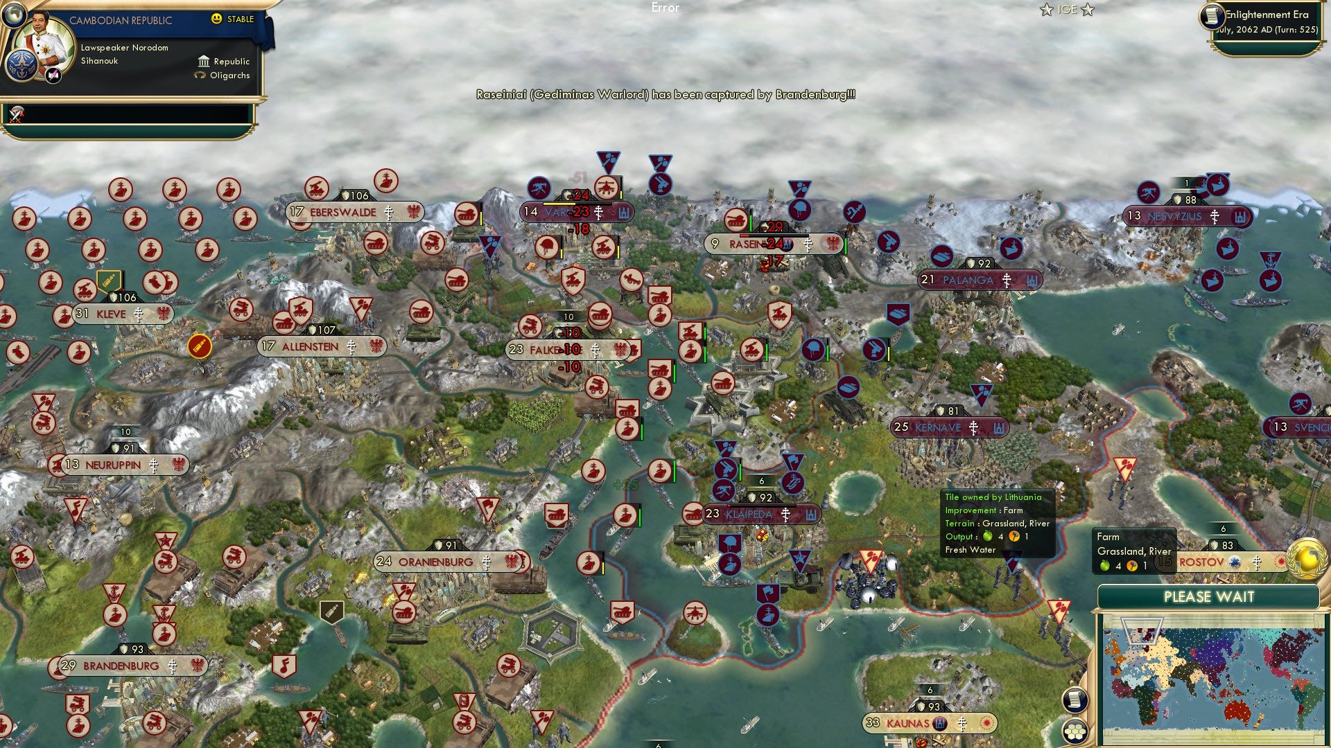 CBR In-Game Screenshot of The Partition Begins