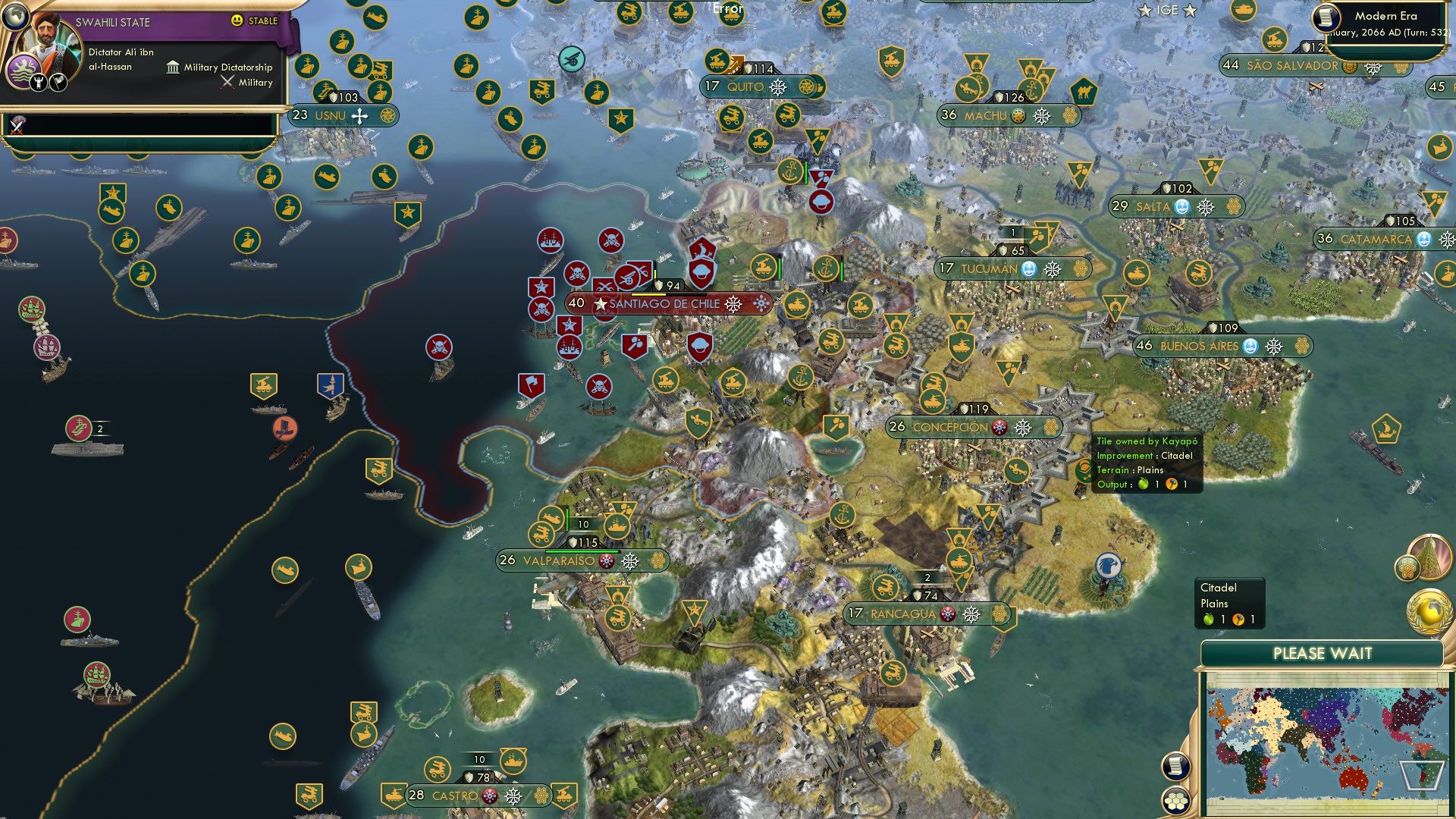 CBR In-Game Screenshot of Last Stand of the Chileans