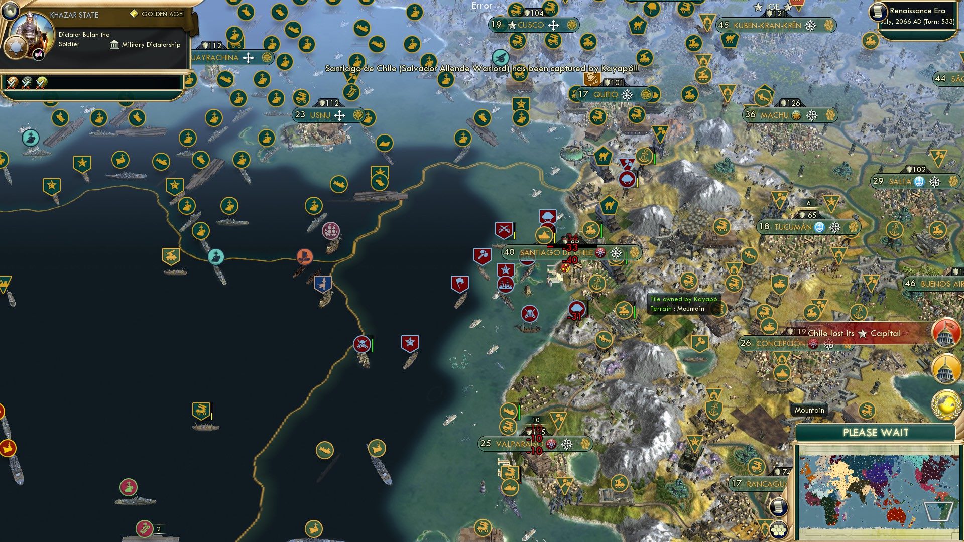 CBR In-Game Screenshot of Santiago de Kayapó