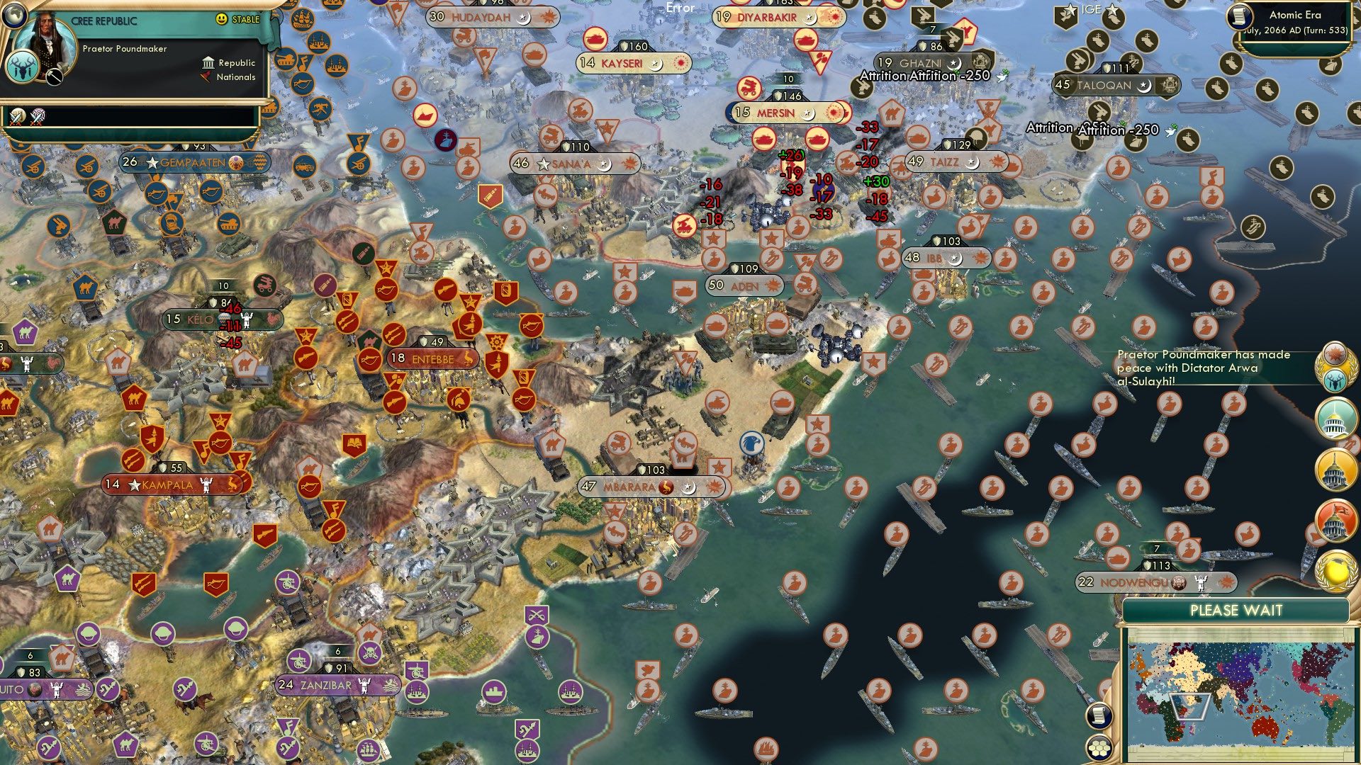 CBR In-Game Screenshot of Peace at Last! Except for that Other War