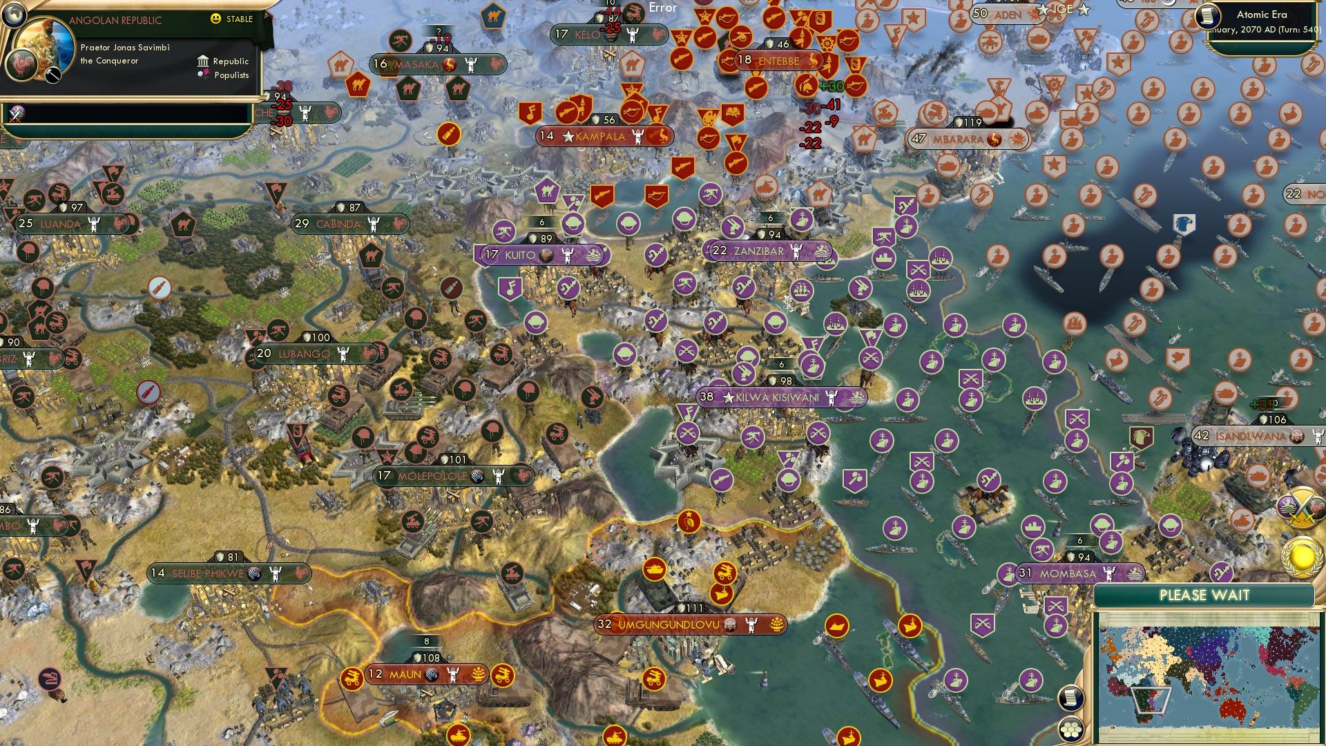 CBR In-Game Screenshot of The Battle for Africa