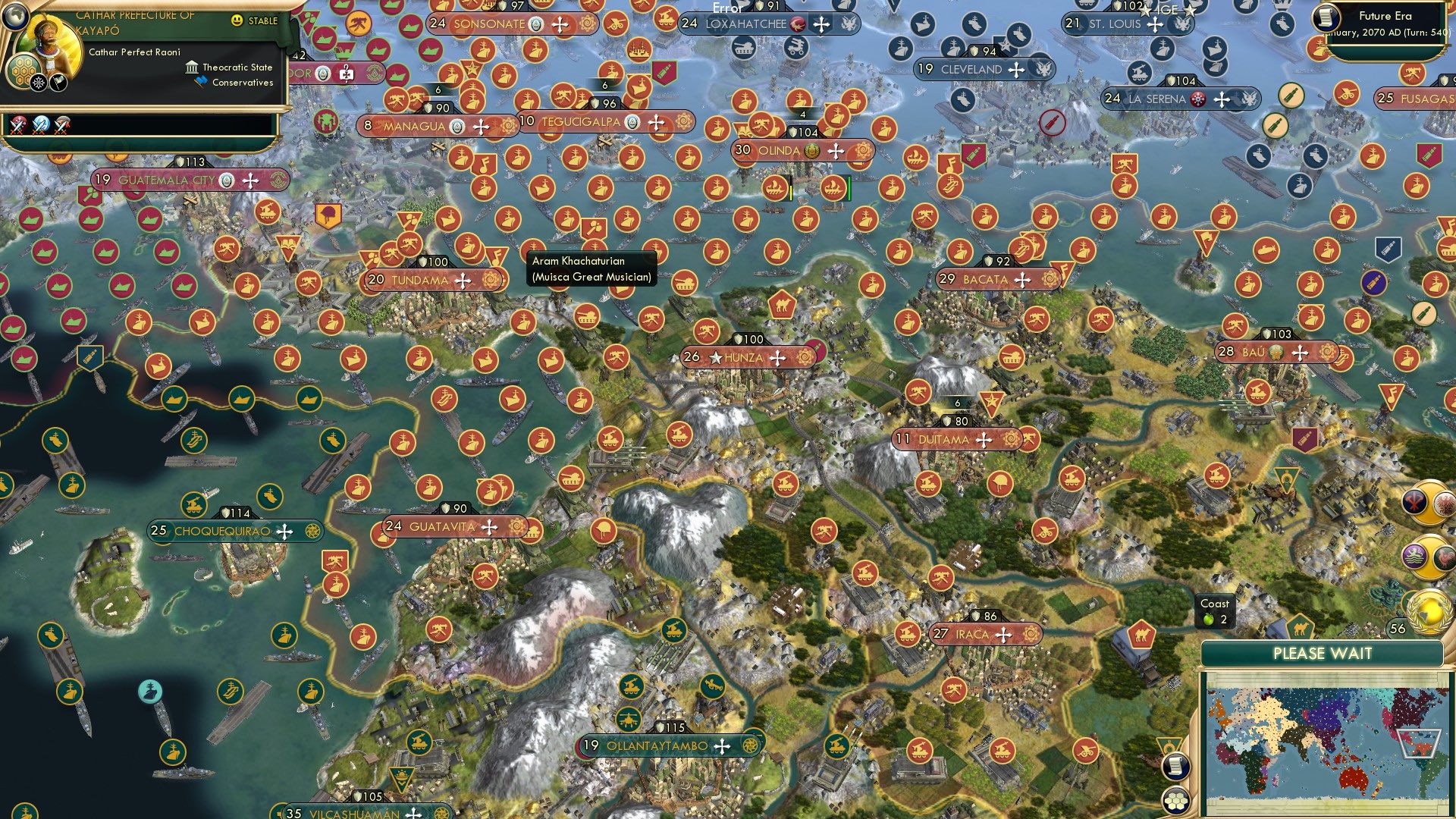 CBR In-Game Screenshot of Masterful Muisca Musicians Making Music