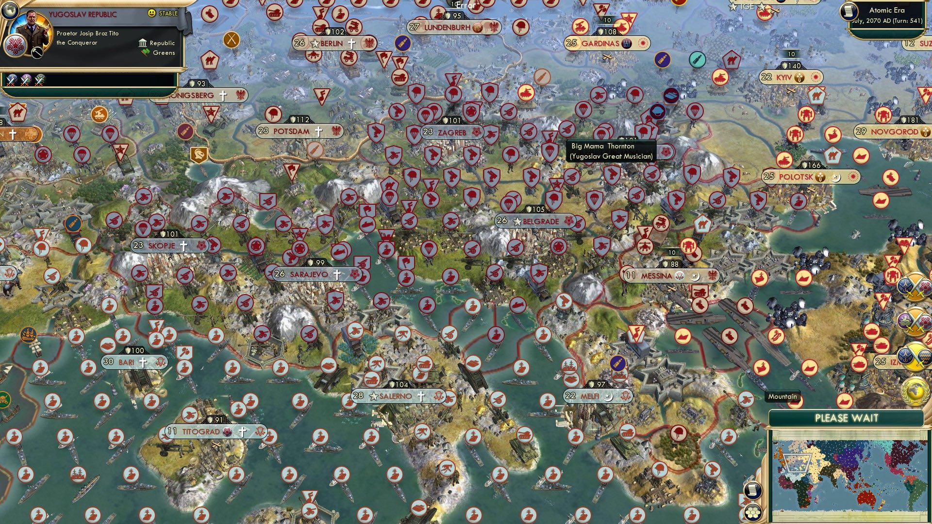 CBR In-Game Screenshot of Yugoslavia Tests its Mettle