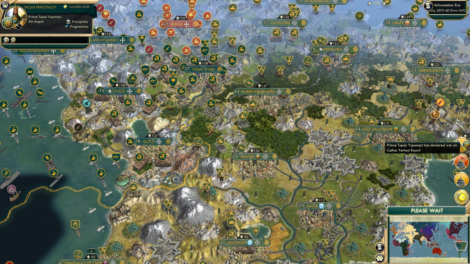CBR In-Game Screenshot of Green v. Green: The Battle for South America