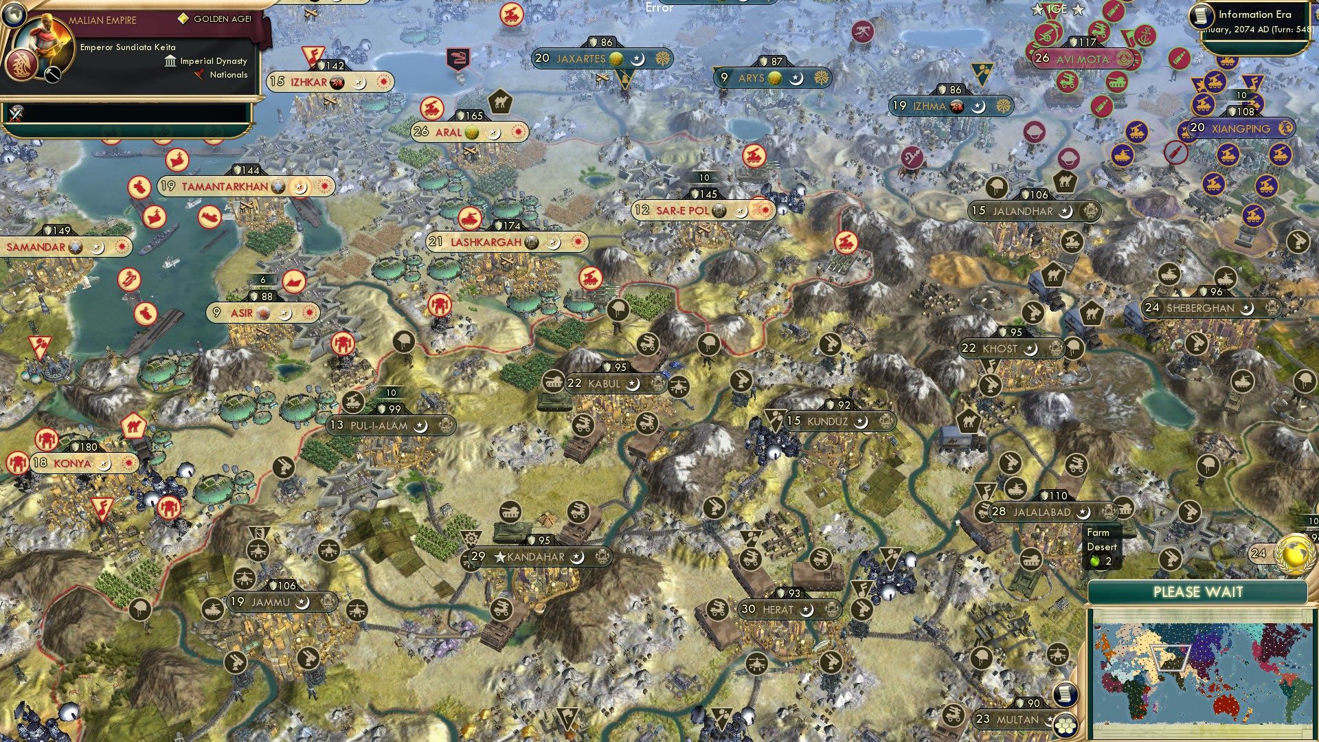 CBR In-Game Screenshot of Wonder if Afghanistan wants those cities back?