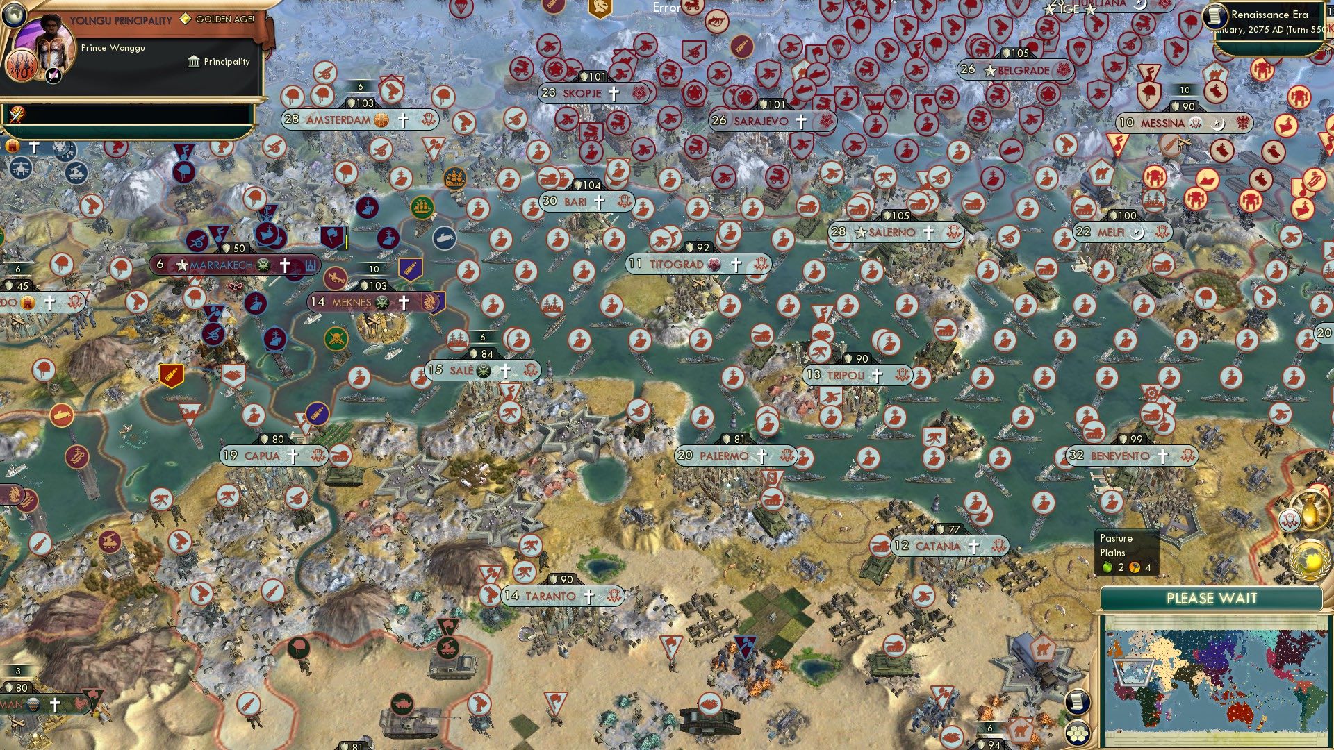 CBR In-Game Screenshot of Can’t go swimming in the Mediterranean without hitting a destroyer