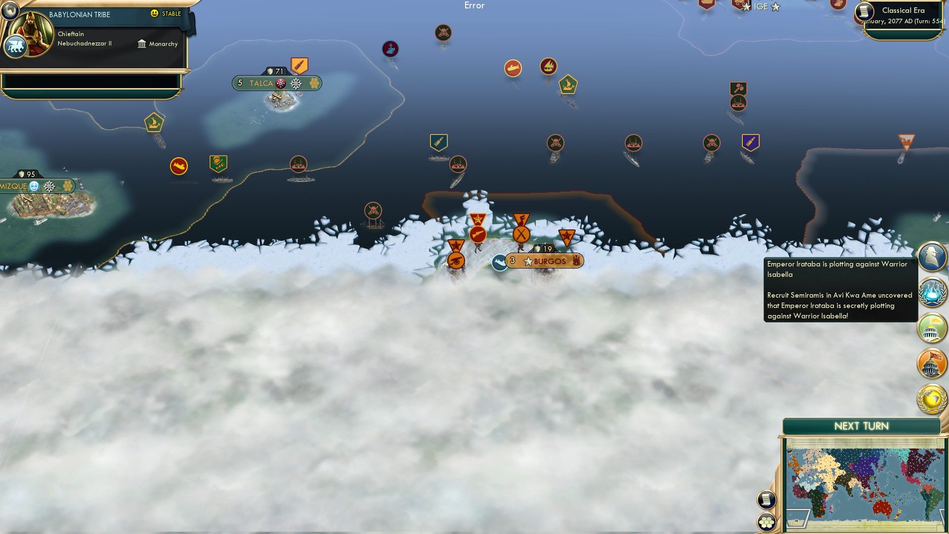 CBR In-Game Screenshot of Isabella, you fool, now everyone knows