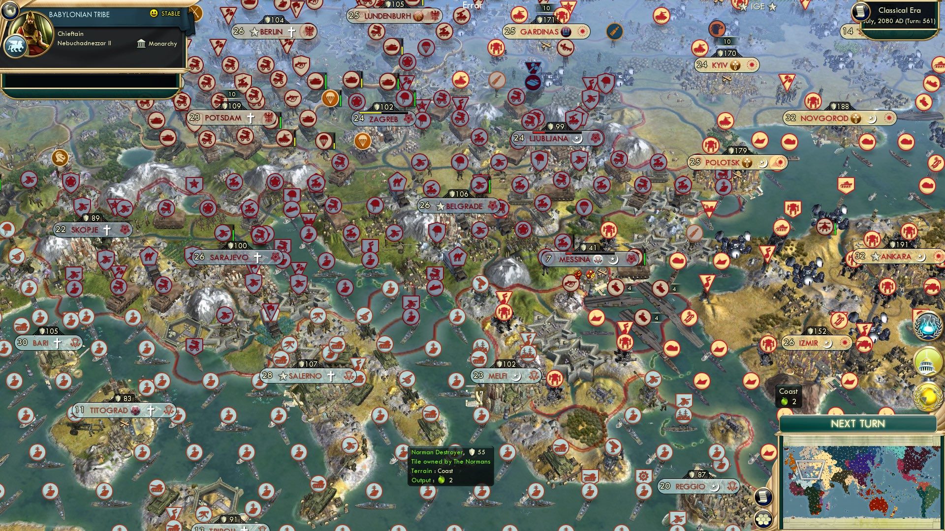 CBR In-Game Screenshot of All those carriers in the Aegean…