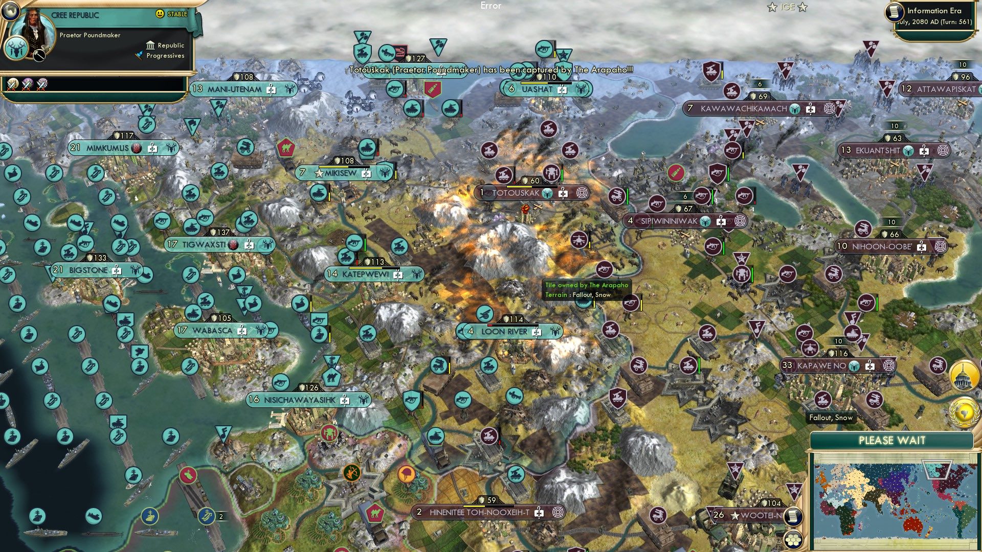 CBR In-Game Screenshot of Hellfire rains down from the skies…