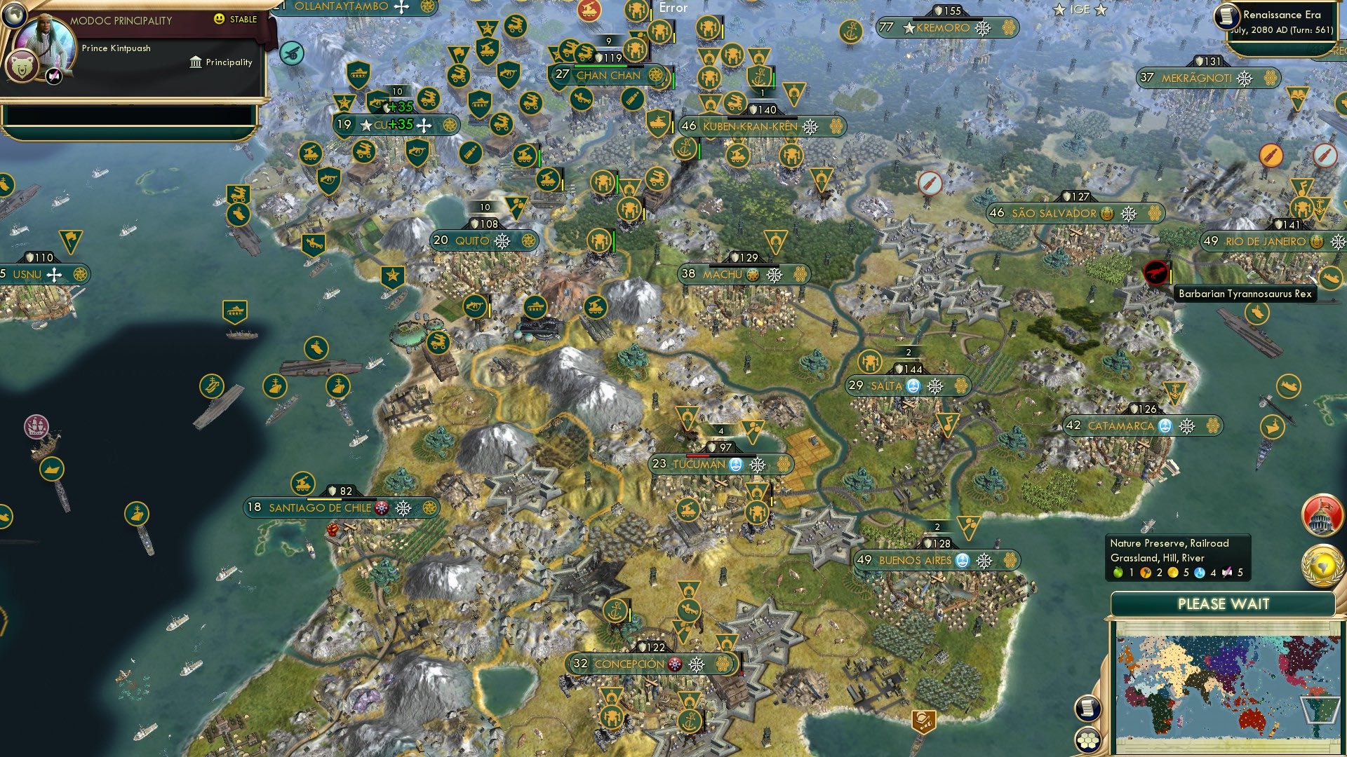 CBR In-Game Screenshot of A rampaging beast, an apex predator with no equal!