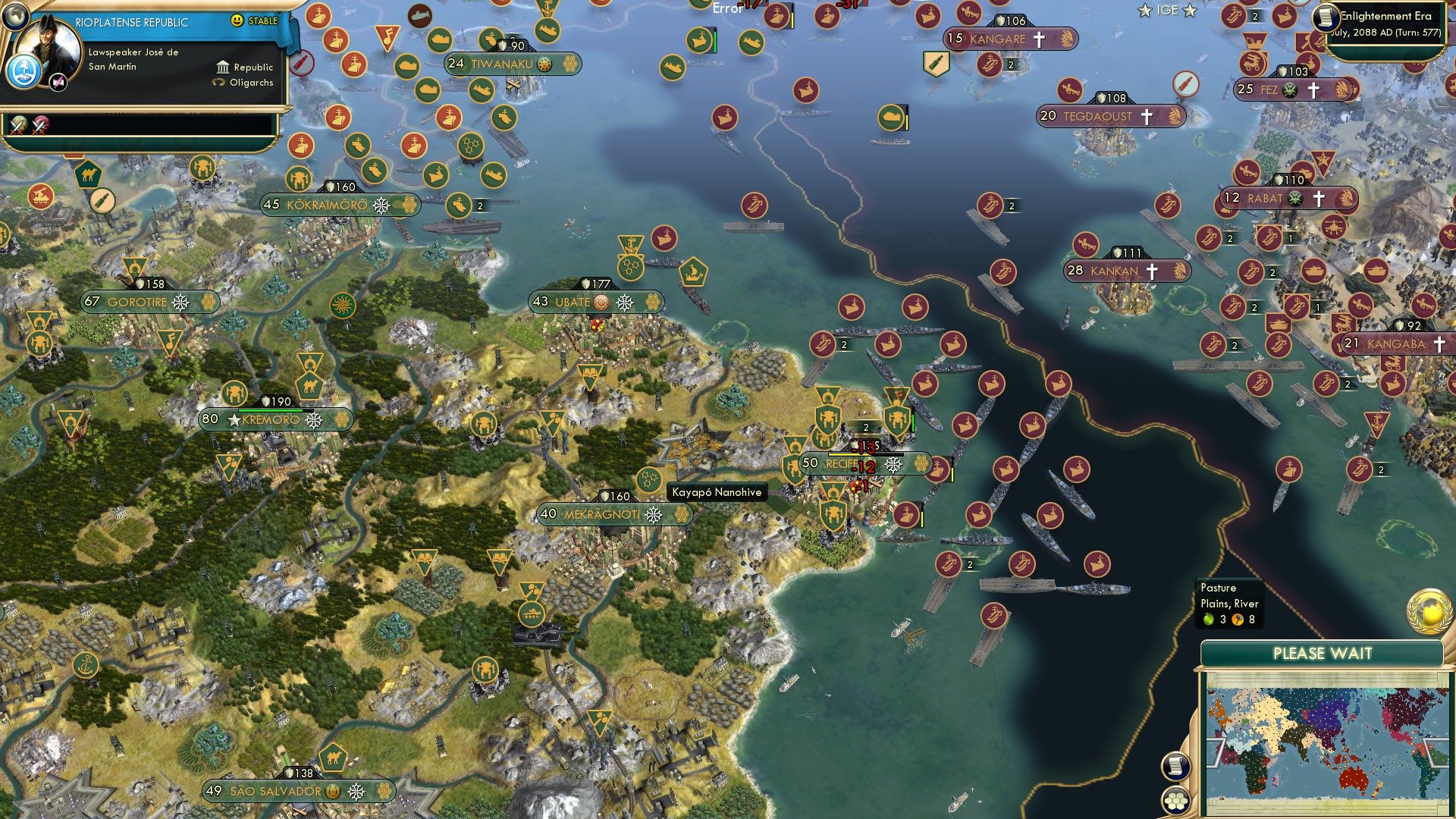 CBR In-Game Screenshot of Cyborg Monsters vs. The Malian Swarm