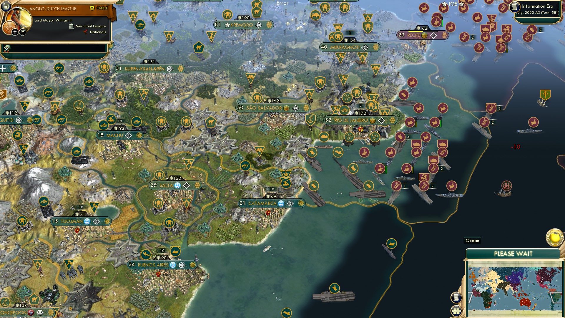 CBR In-Game Screenshot of Cyborg Collapse and Coastal Conquests