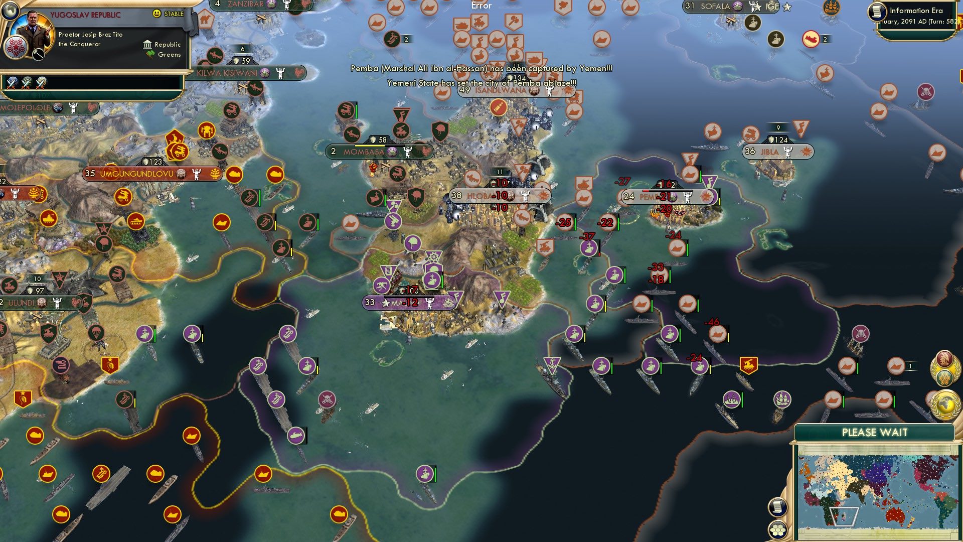 CBR In-Game Screenshot of Yemen's Fiery Conquest and Angola’s Naval Dilemma in the Indian Ocean