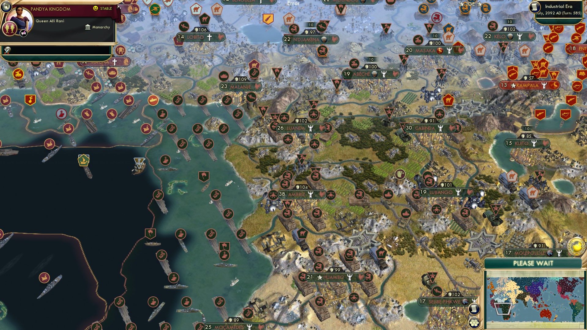 CBR In-Game Screenshot of Angola Victorious