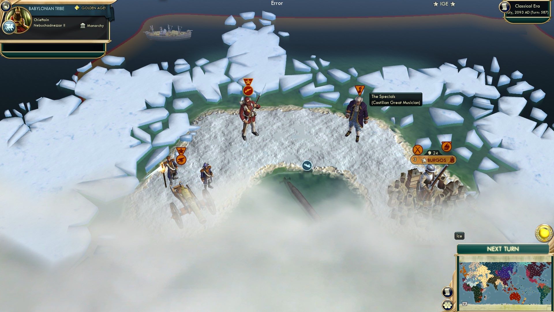 CBR In-Game Screenshot of The Specials: Ska Submarine Serenade and Ice Float Tour!