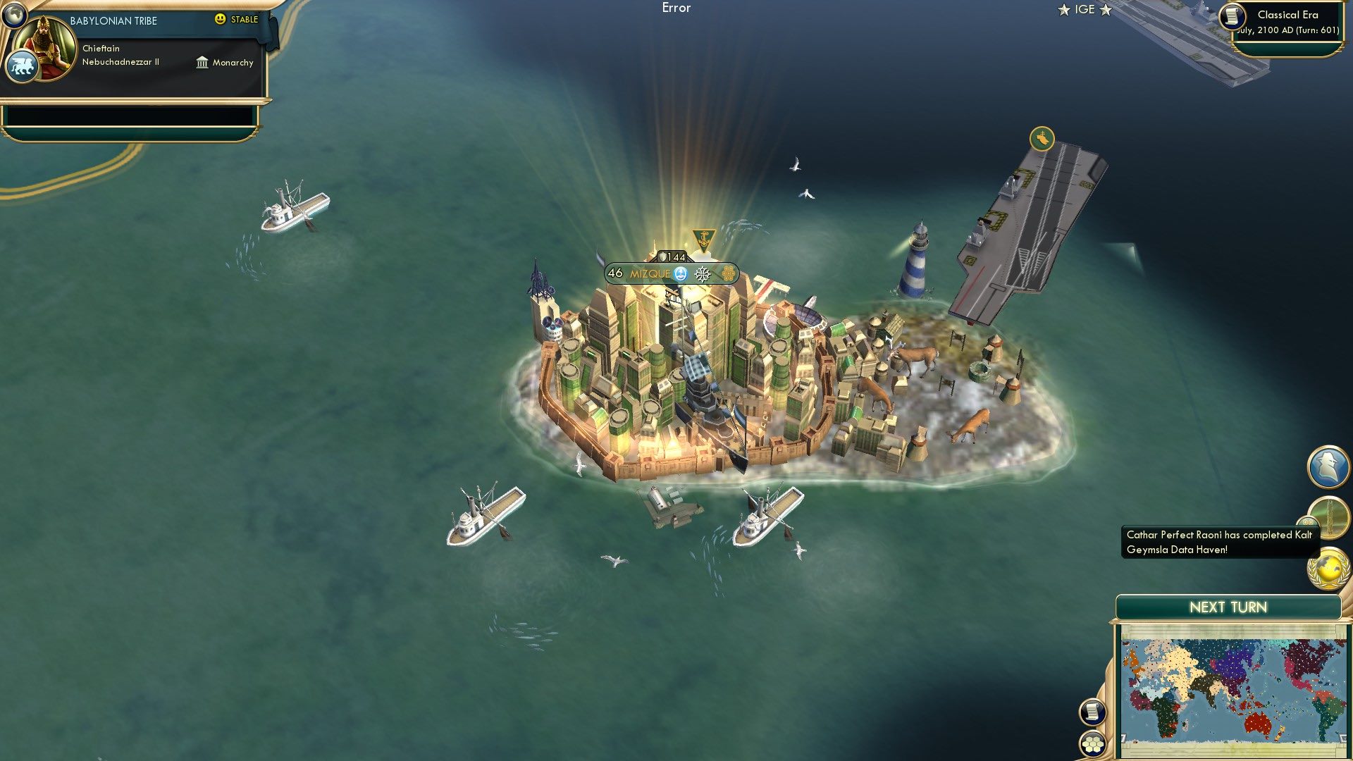 CBR In-Game Screenshot of Kayapo Establishes Geymsla Data Haven