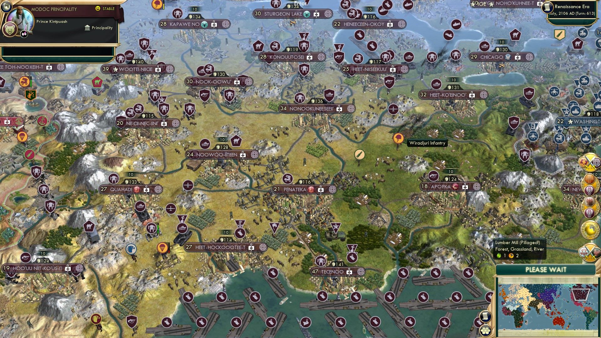 CBR In-Game Screenshot of Arapaho's Robotic Rampage