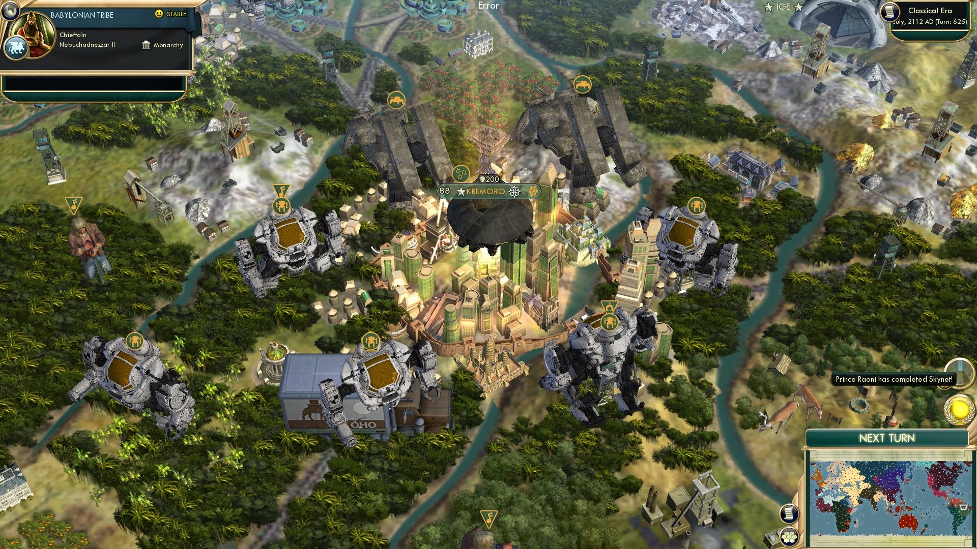 CBR In-Game Screenshot of The Kayapo Unleash Skynet