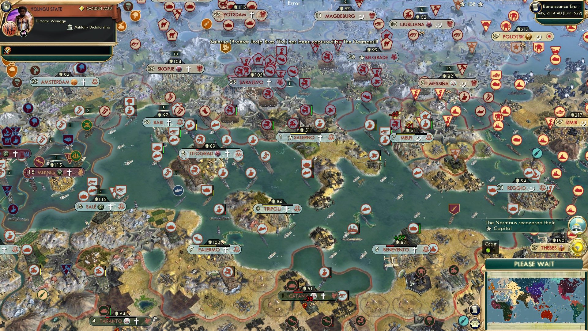 CBR In-Game Screenshot of The Security of Salerno