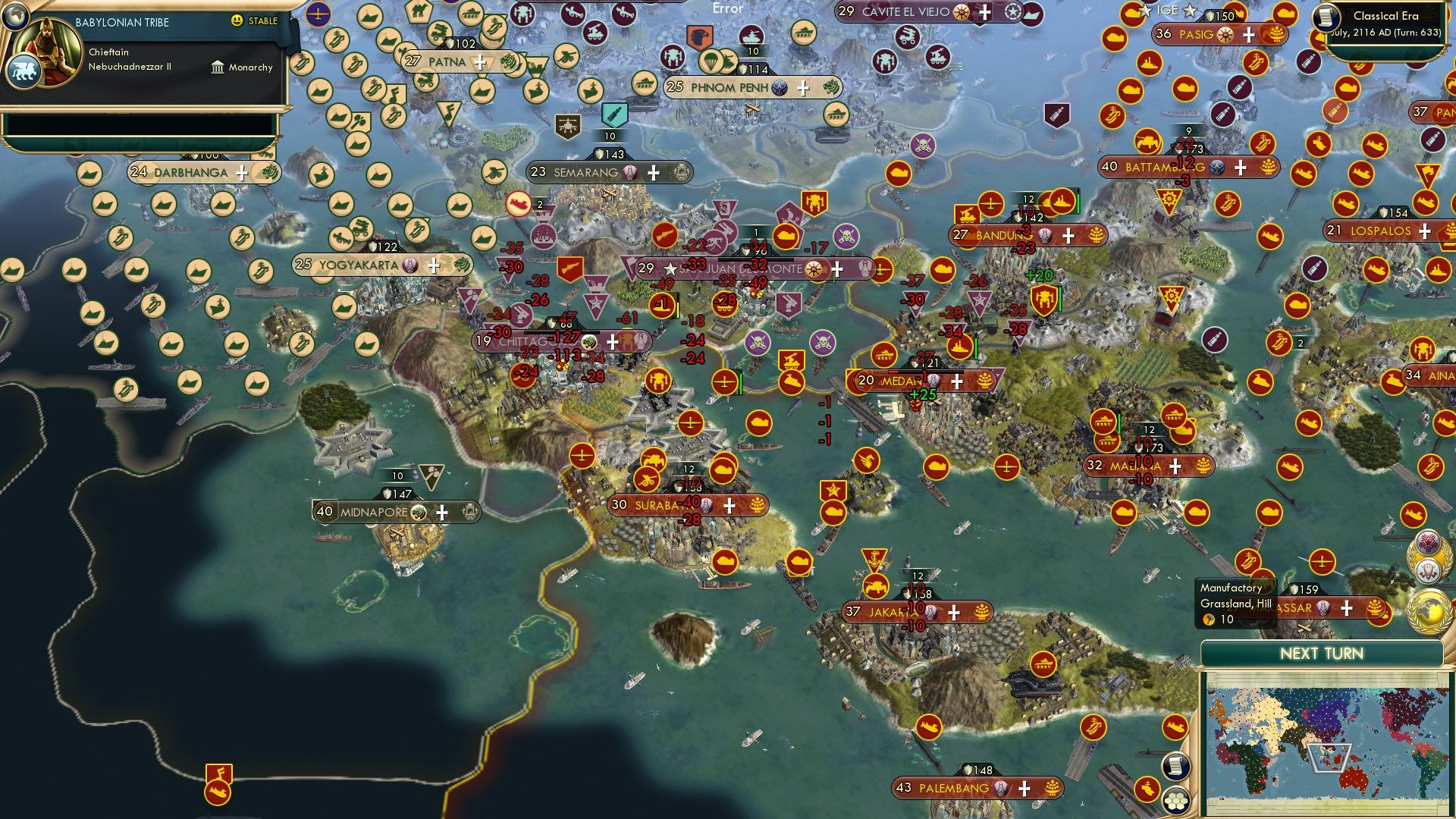 CBR In-Game Screenshot of One Turn Later