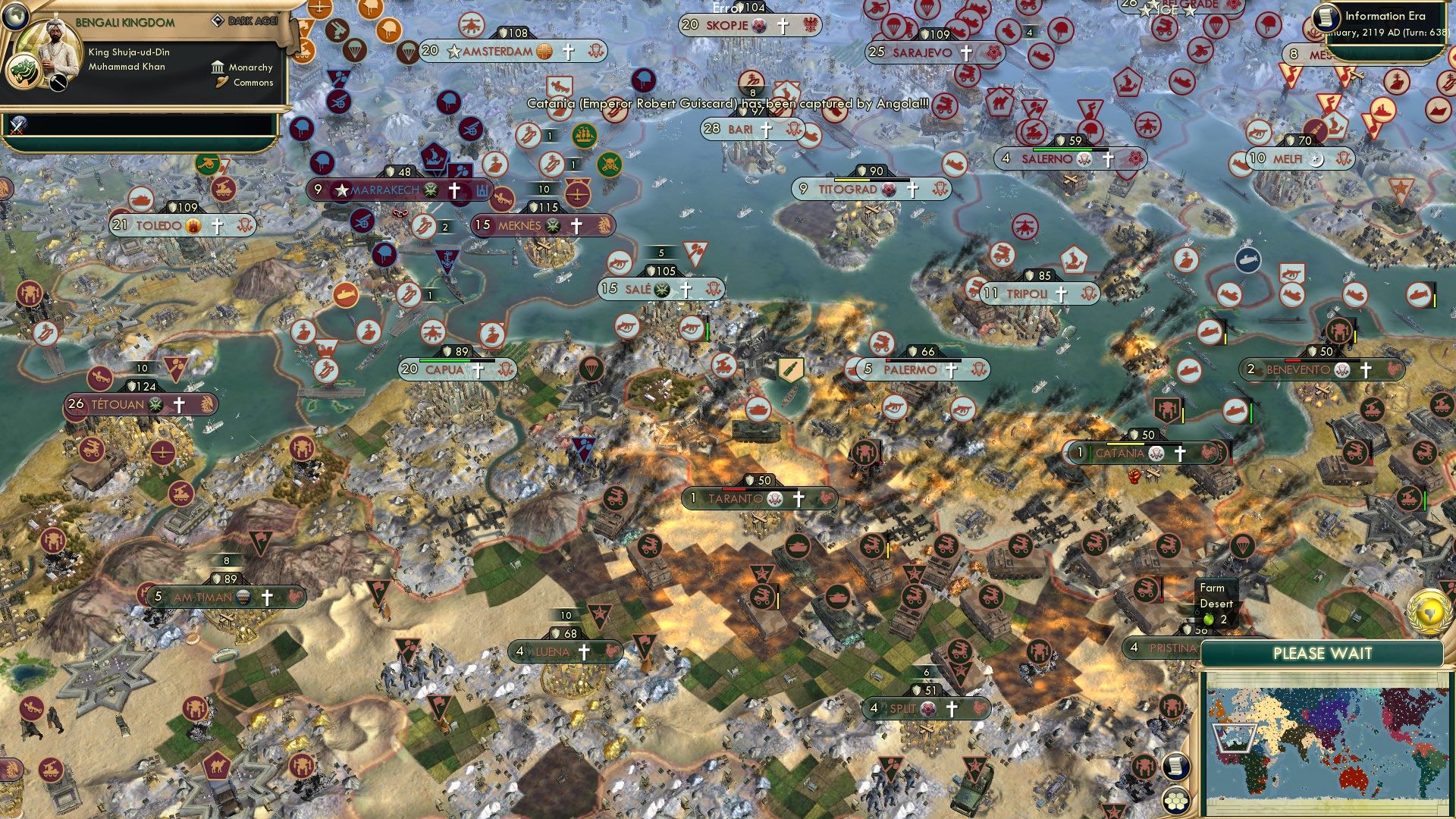 CBR In-Game Screenshot of Waking Up to Ash and Dust