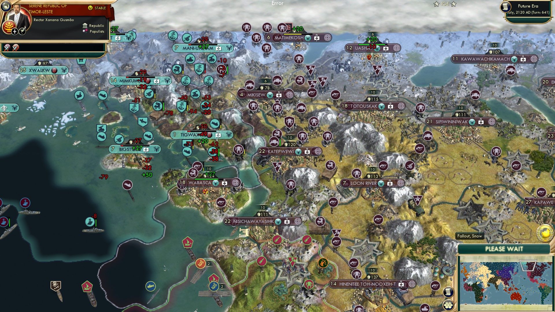 CBR In-Game Screenshot of Bombing Battle-Mechs