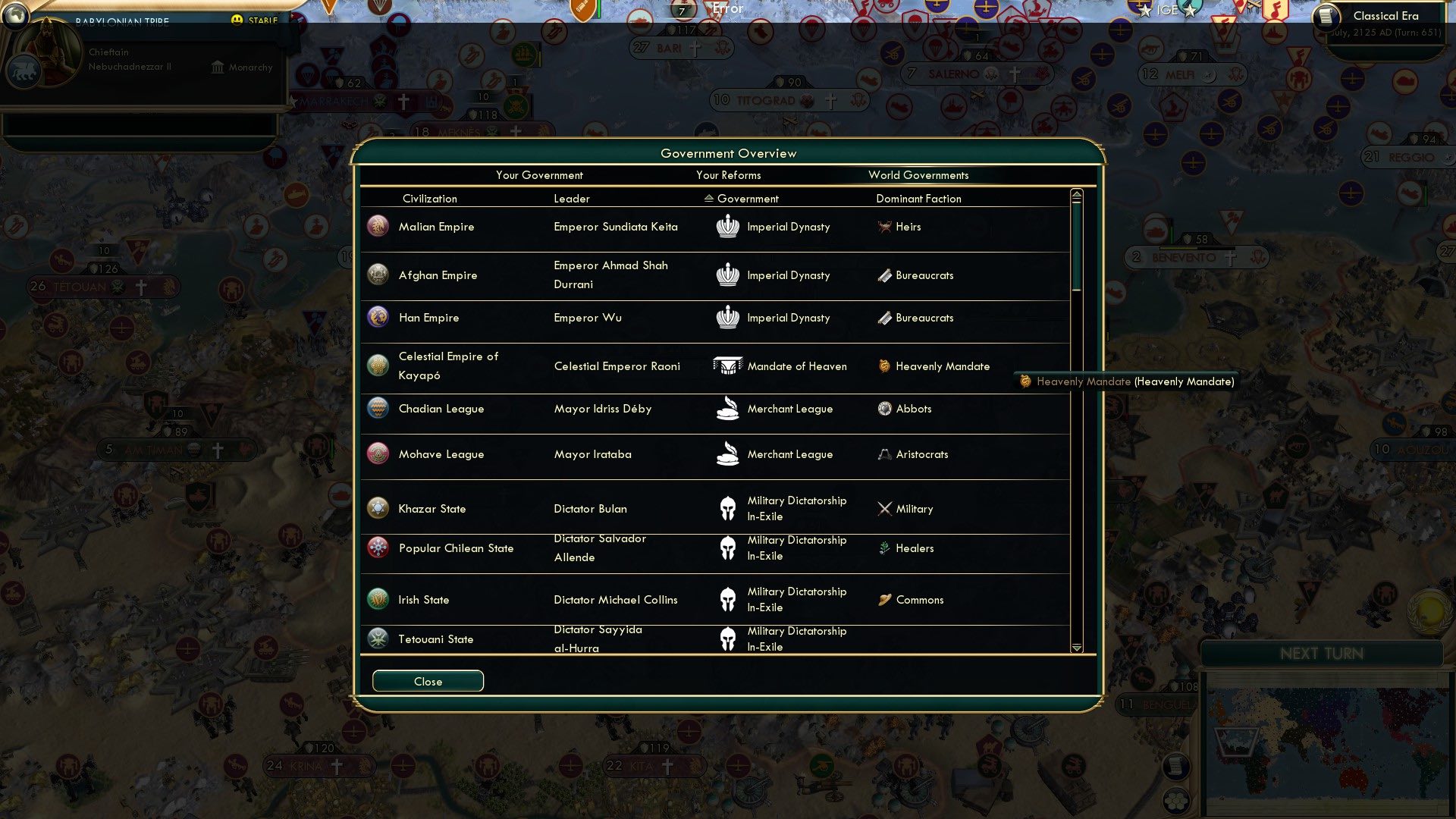 CBR In-Game Screenshot of The Celestial Empire