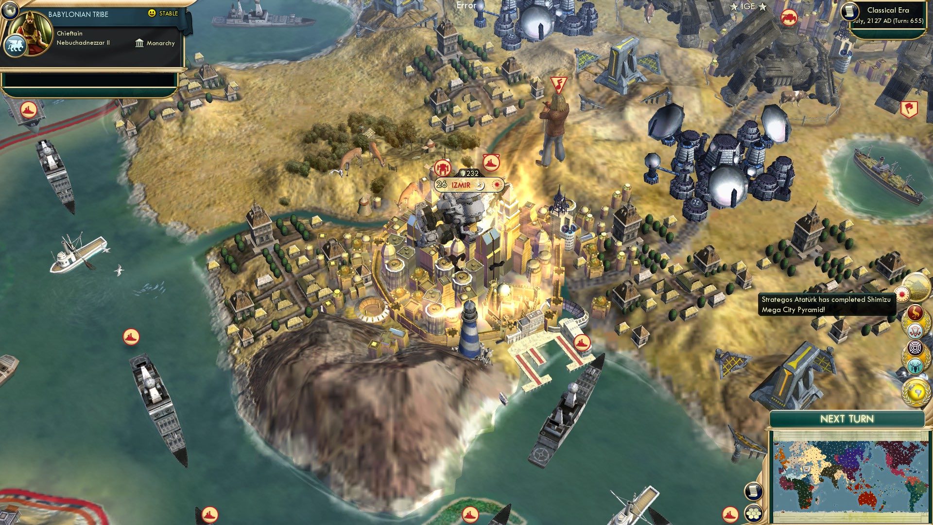 CBR In-Game Screenshot of Shimizmir Mega City Pyramid